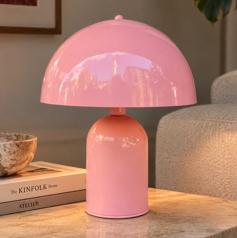 Soho Soft Pembe Metal Masa Lambası | ByLamp