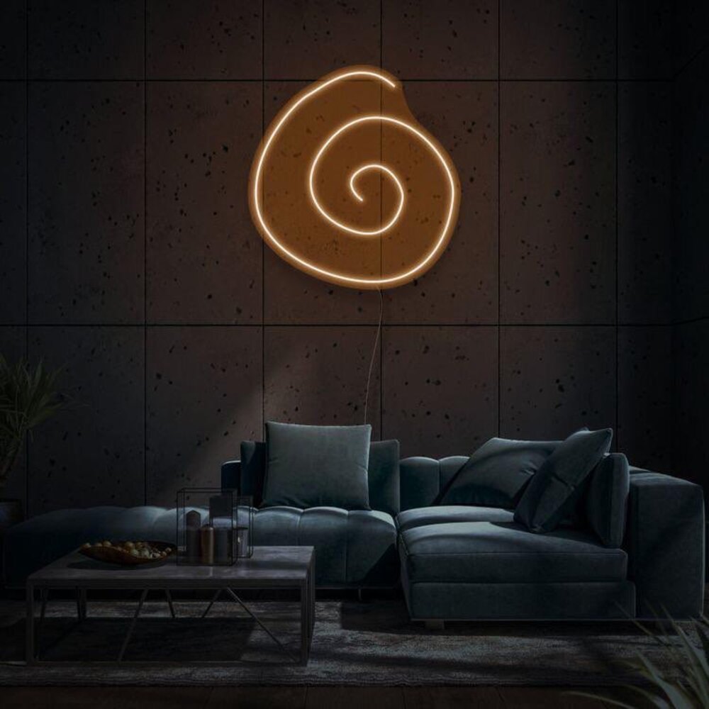 Spiral Figürlü Dekoratif Hediye Led Neon Tabela