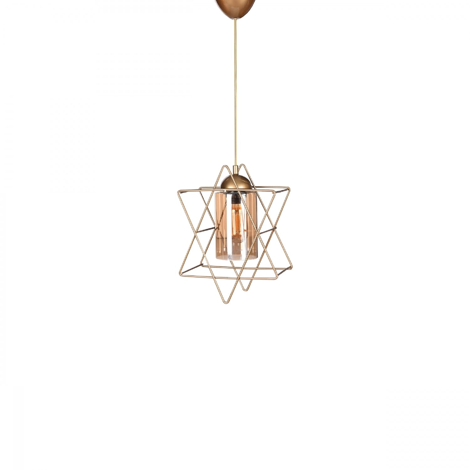 Star Single Antique Wire Pendant Lighting | ByLamp