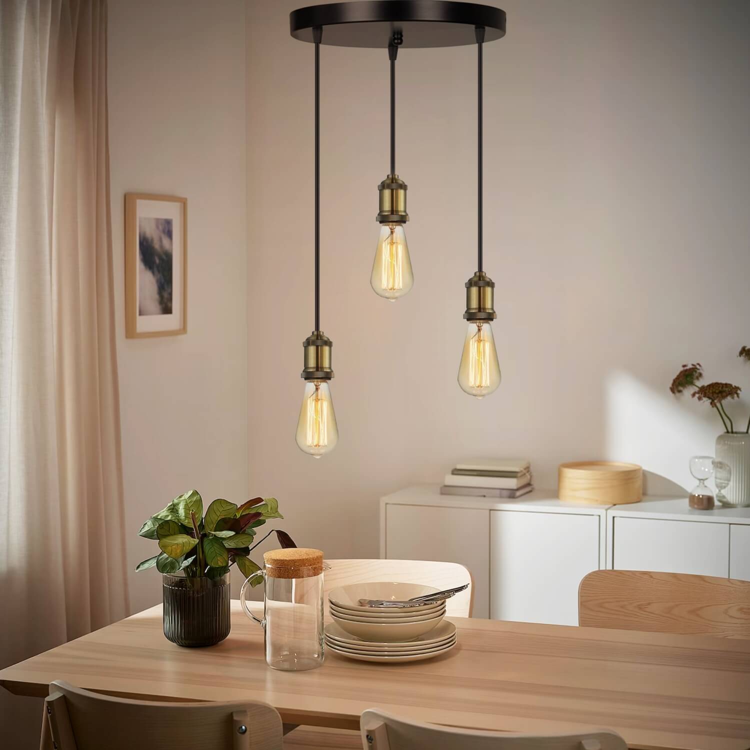 Sveto 3 Rustic Pendant Lighting | ByLamp