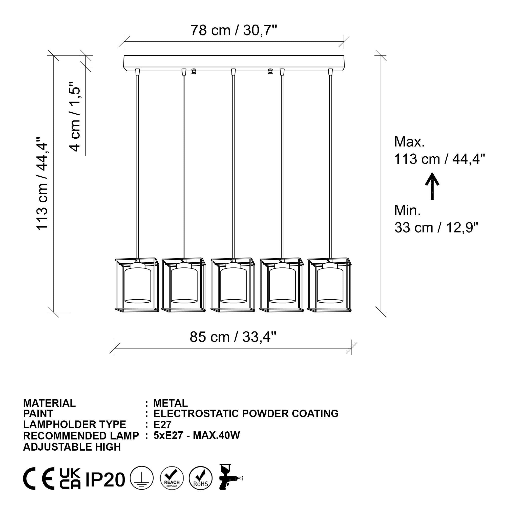 Swank 702 10 Cam Sarkıt Aydınlatma | ByLamp