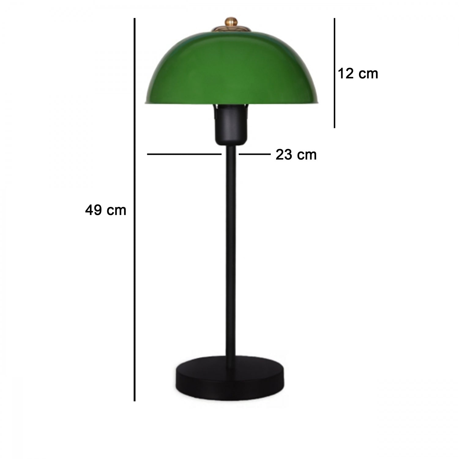 Swiss Decorative Metal Table Lamp Green | ByLamp