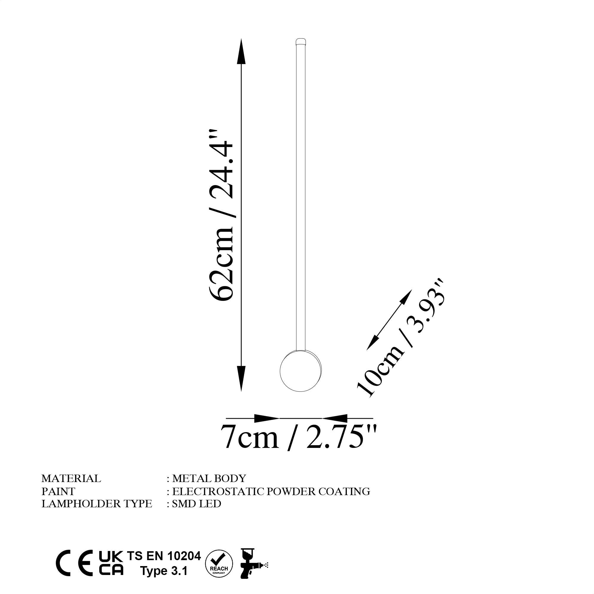 Sword 13480 Led Aplik Duvar Aydınlatma | ByLamp