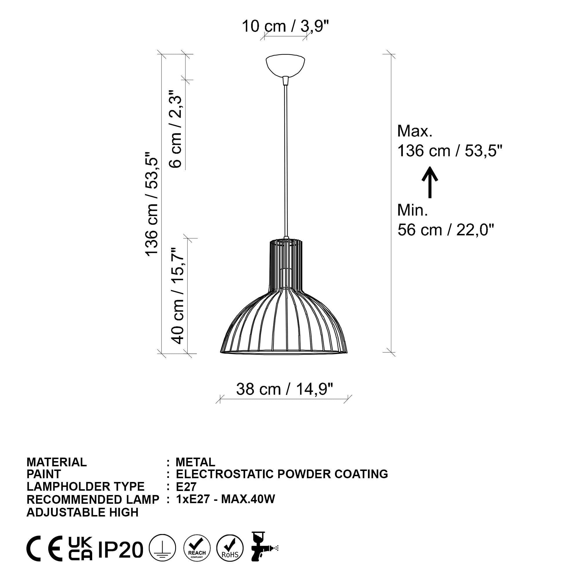 Tabut MR 672 1 Tel Sarkıt Aydınlatma | ByLamp