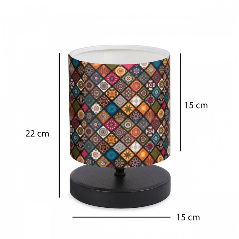 Design Mini Lampshade Tile Patterned Table Lamp | ByLamp