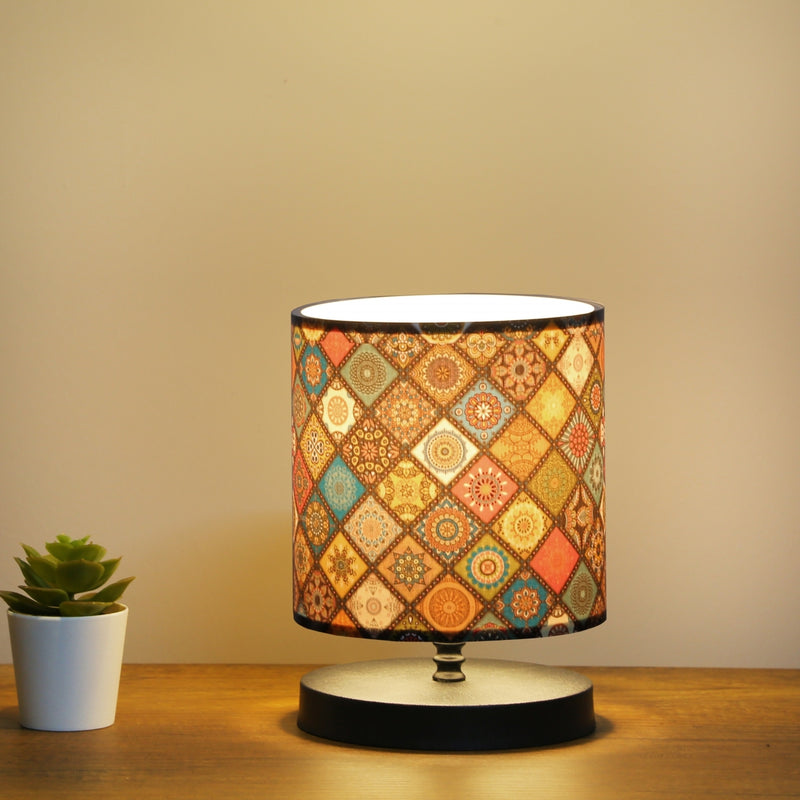 Design Mini Lampshade Tile Patterned Table Lamp | ByLamp