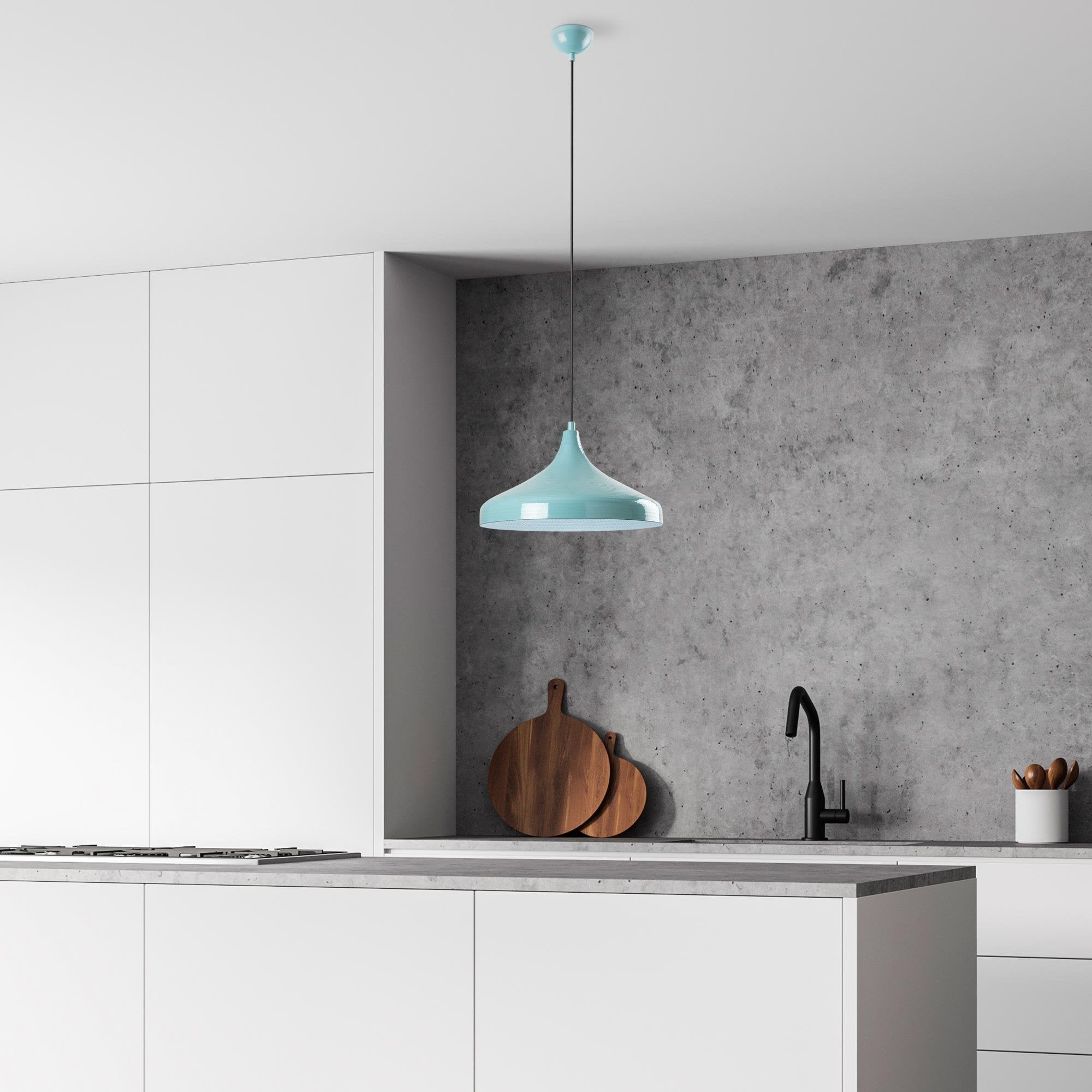 Tattoo D Nus 2641 Turkuaz Sıvama Sarkıt Aydınlatma | ByLamp