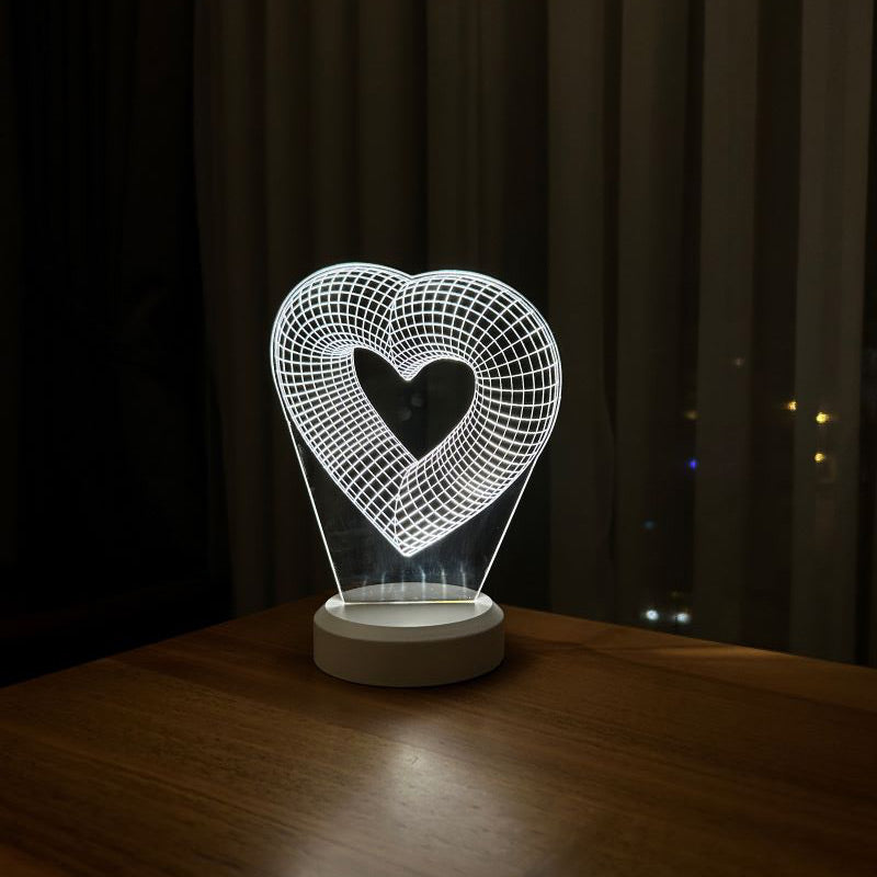 3-dimensionale Einzweig-LED-Lampe
