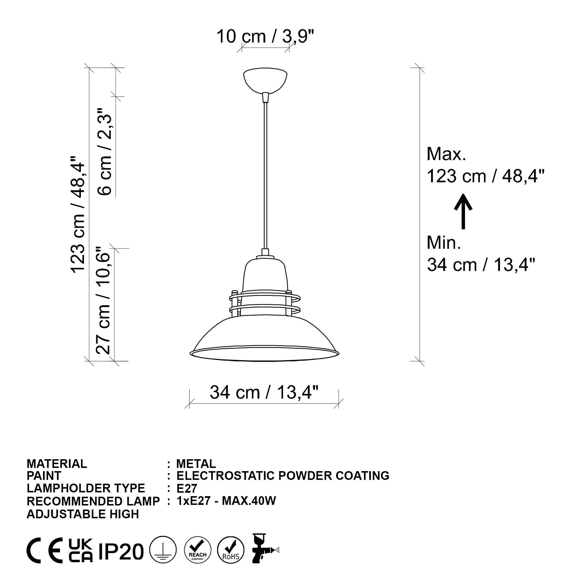 Tibet 3735 1 Sıvama Sarkıt Aydınlatma | ByLamp