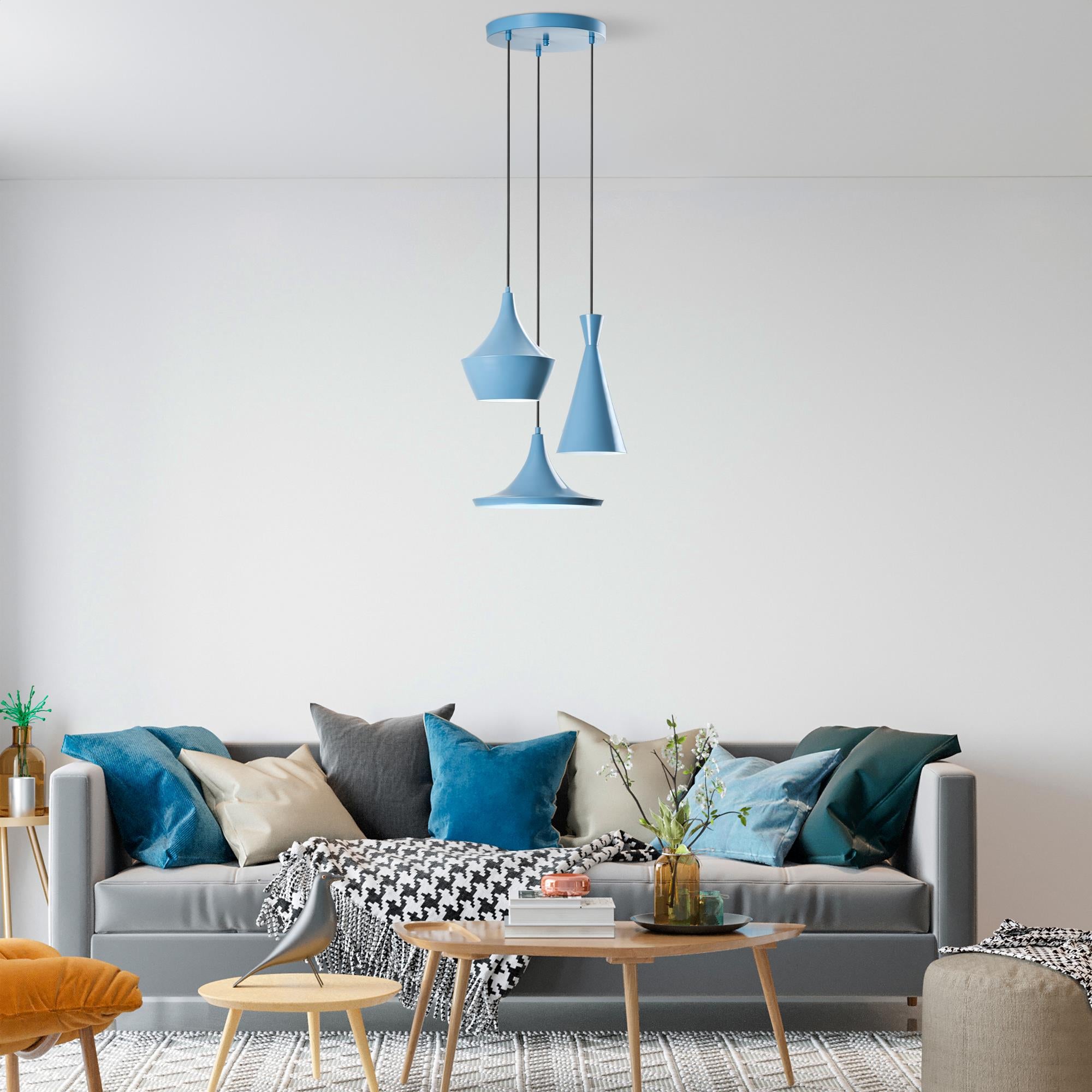 Tom 3556 Açık Mavi Sıvama Sarkıt Aydınlatma | ByLamp