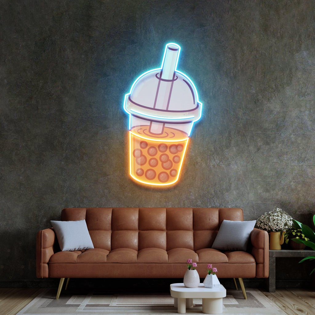 Turuncu Bubble Neon Lamba | ByLamp