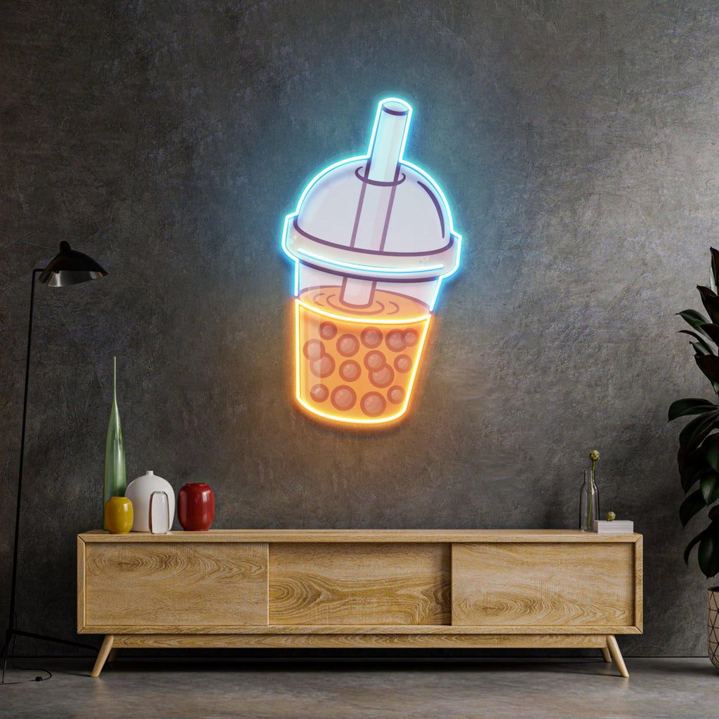 Turuncu Bubble Neon Lamba | ByLamp