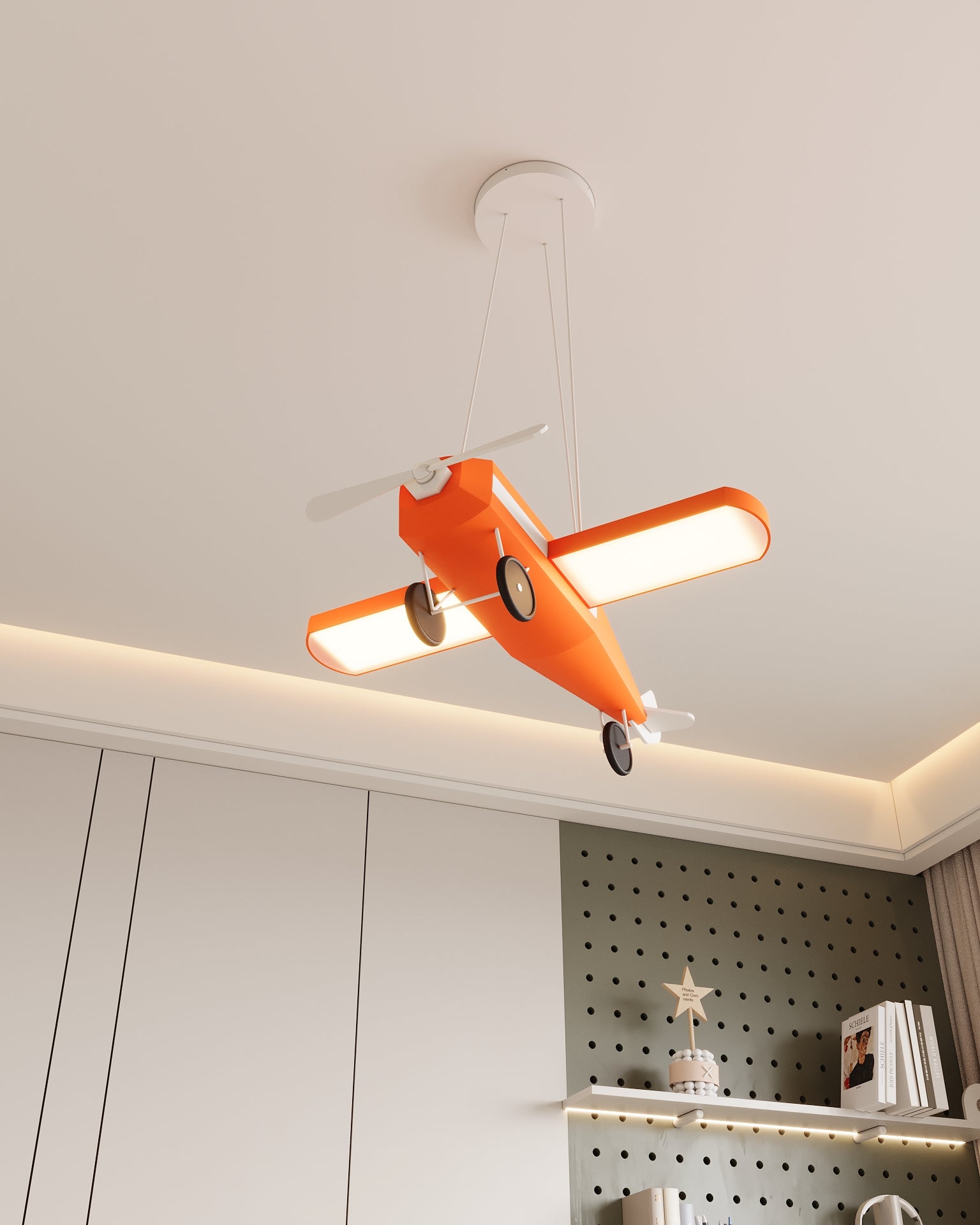 Uçak Sarkıt Lamba Çocuk Odası Aydınlatma | ByLamp