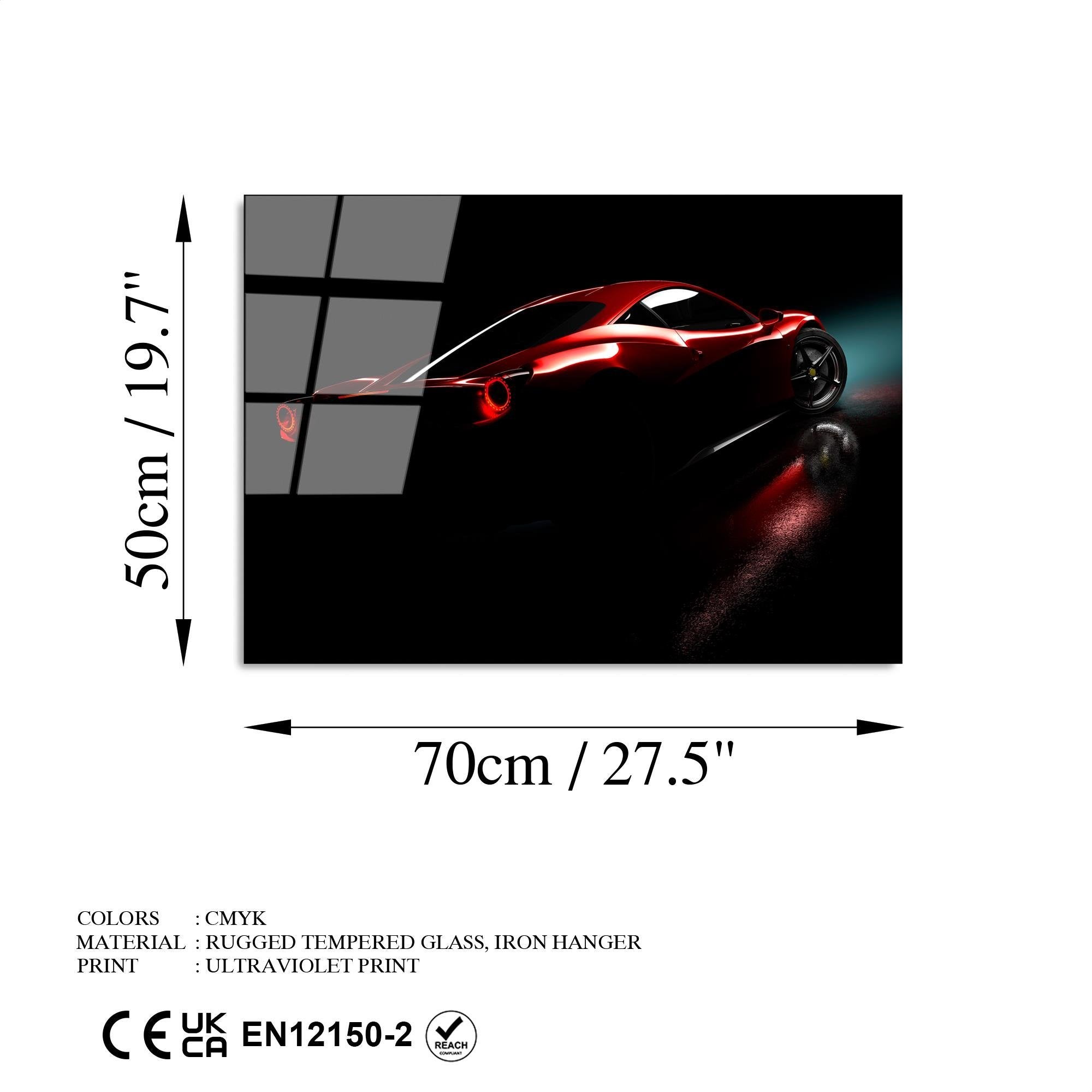 UV-373 Baskılı Cam Dikdörtgen Duvar Tablosu | ByLamp