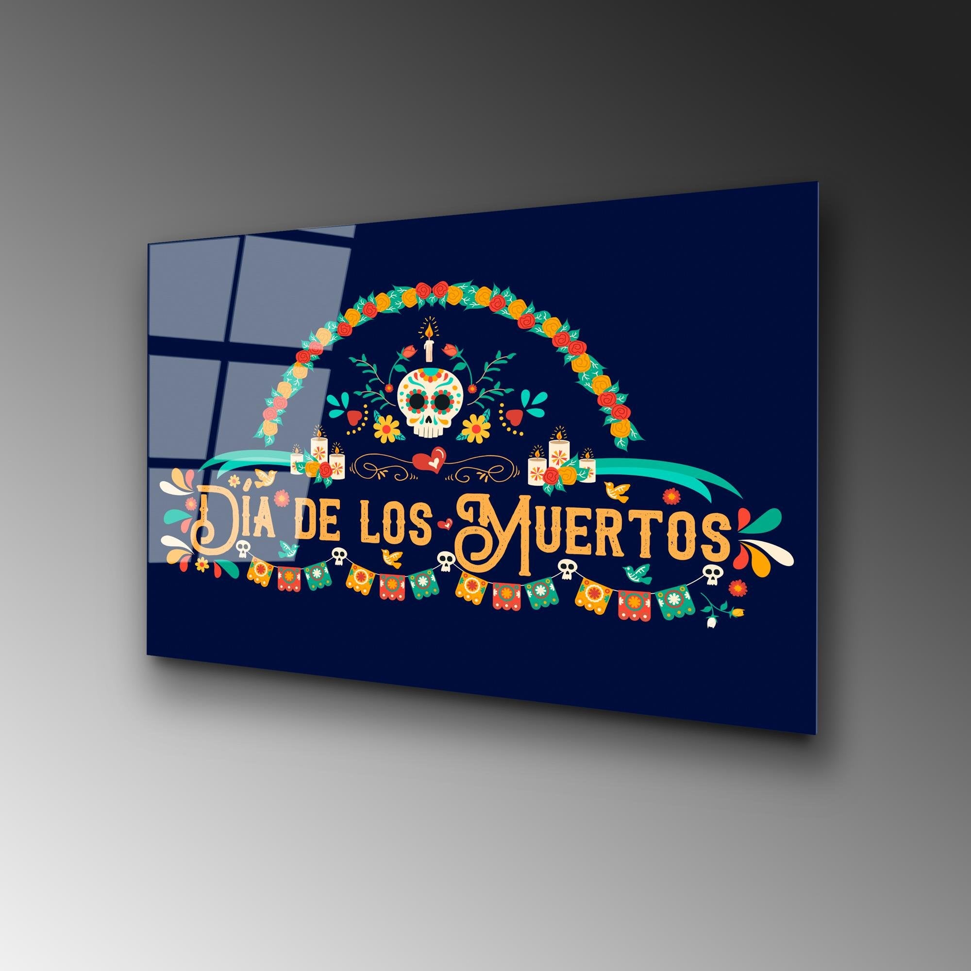 UV-396 Baskılı Cam Dikdörtgen Duvar Tablosu | ByLamp