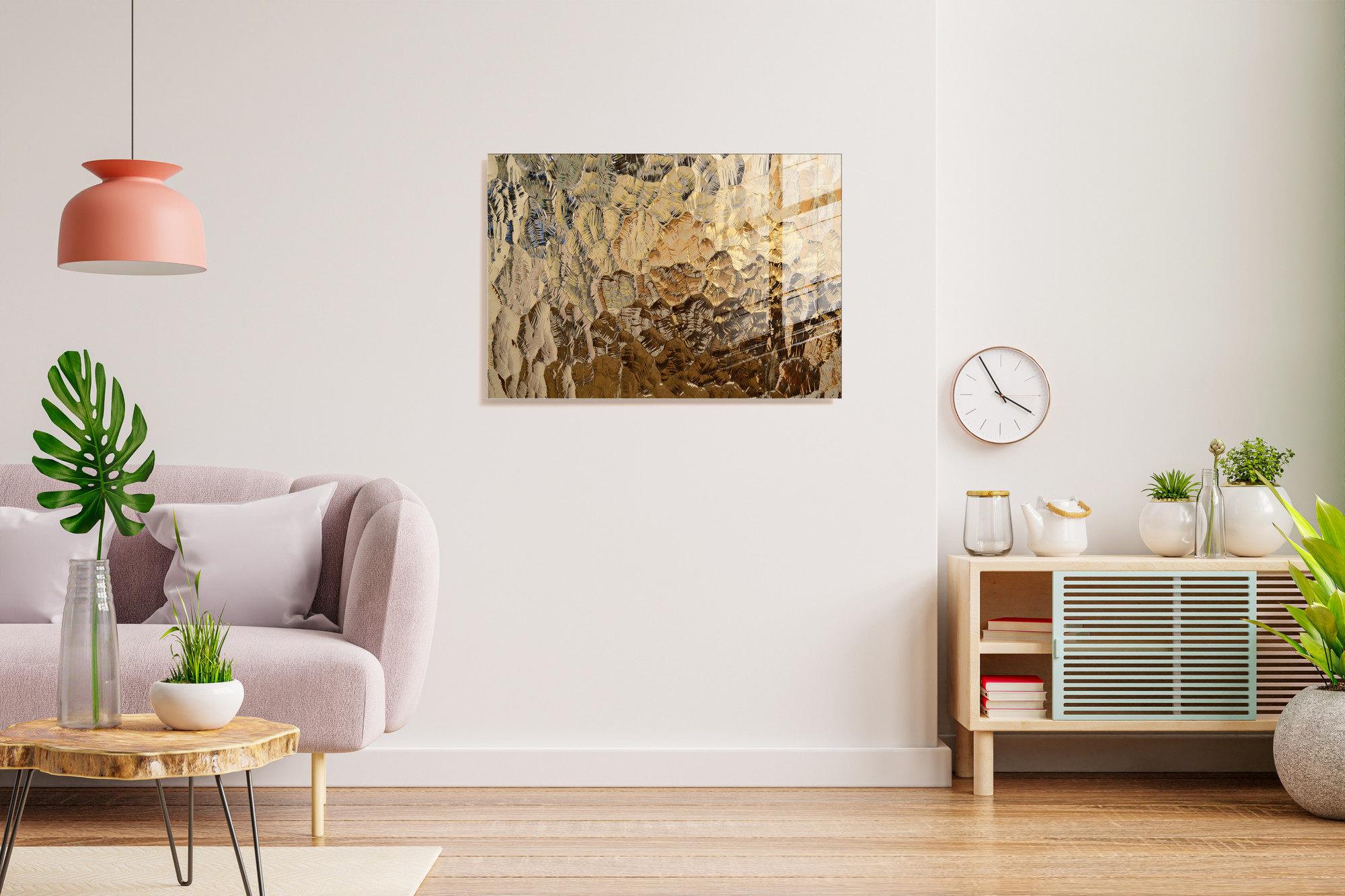 UV-007 Baskılı Cam Dikdörtgen Duvar Tablosu | ByLamp