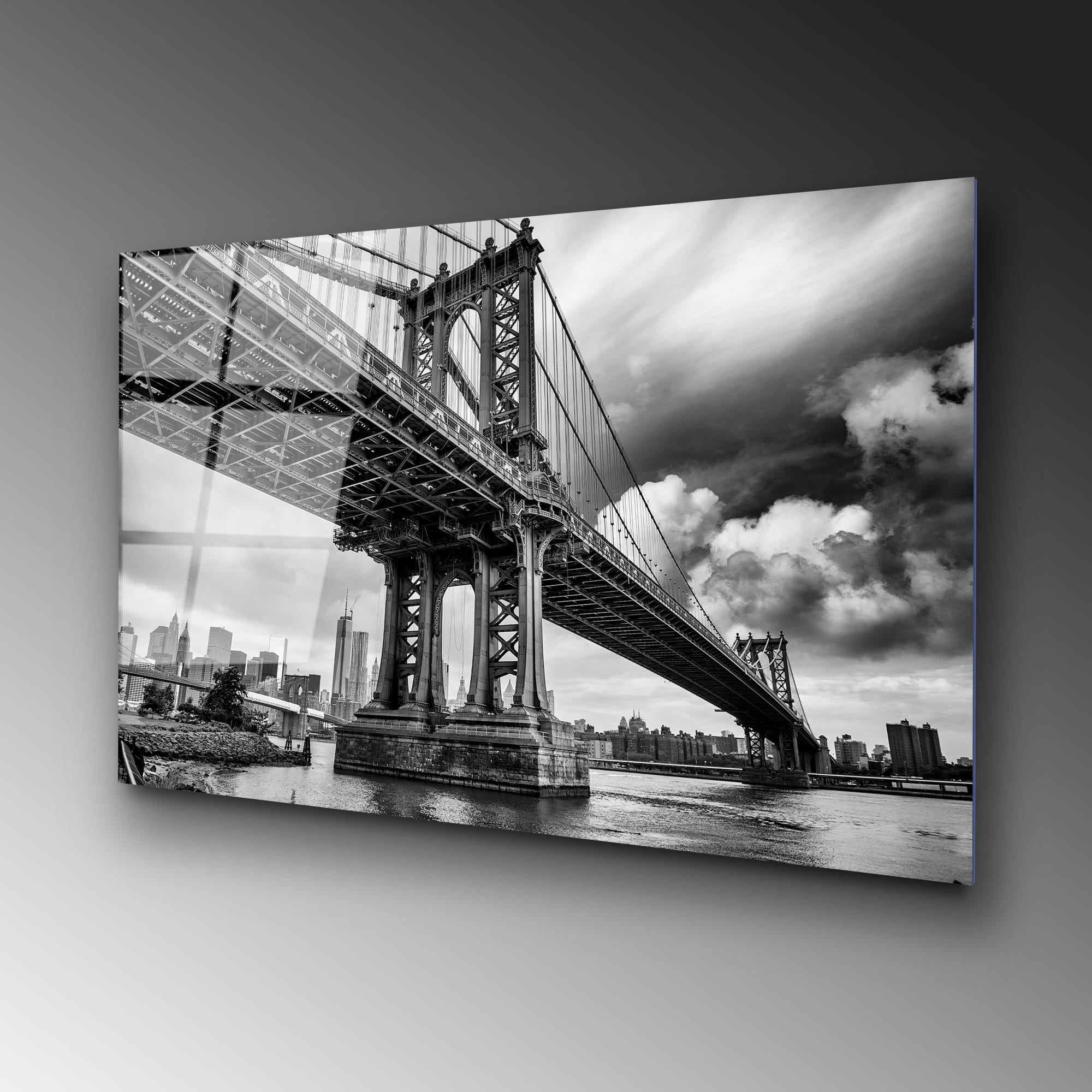 UV-041 Baskılı Cam Dikdörtgen Duvar Tablosu | ByLamp