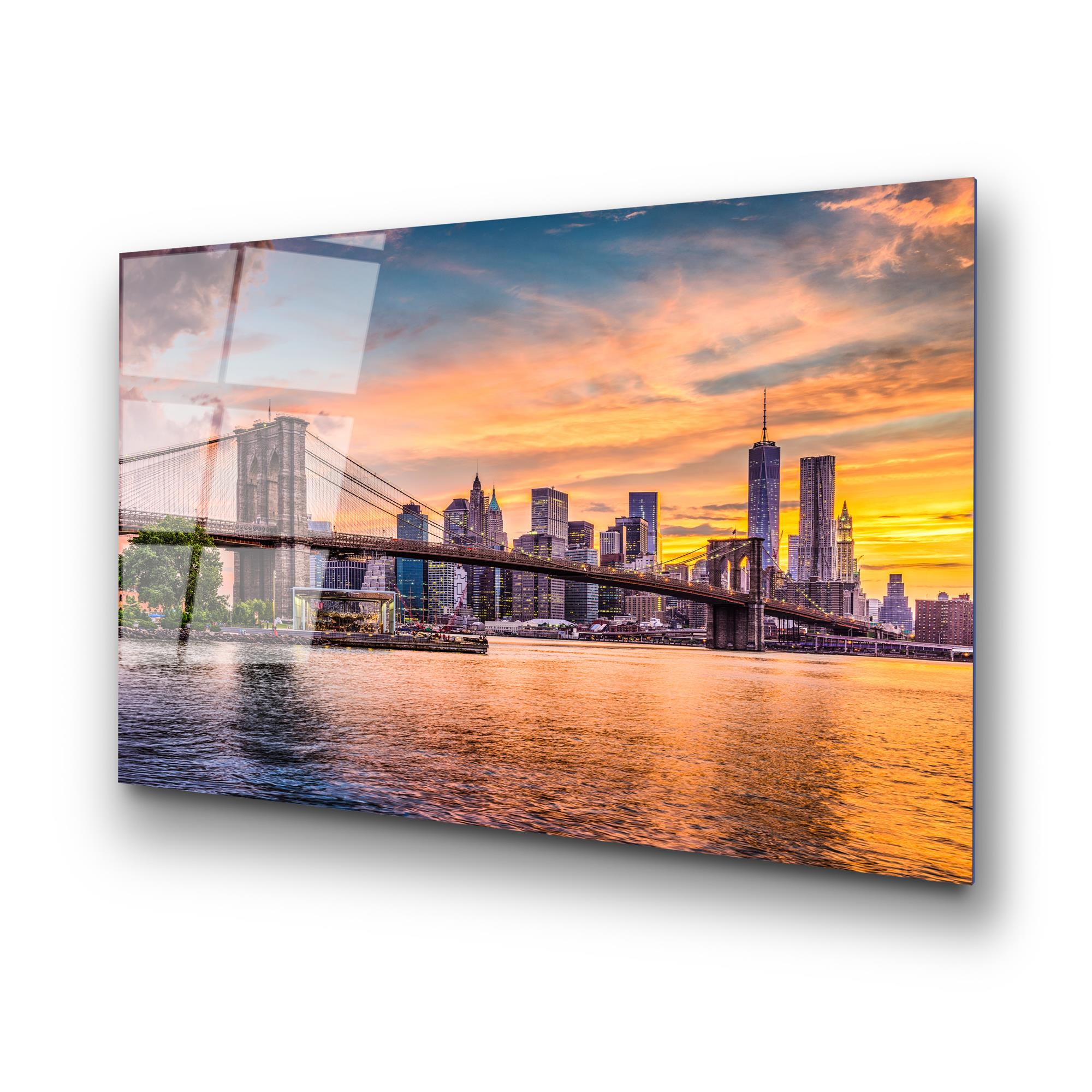 UV-044 Baskılı Cam Dikdörtgen Duvar Tablosu | ByLamp