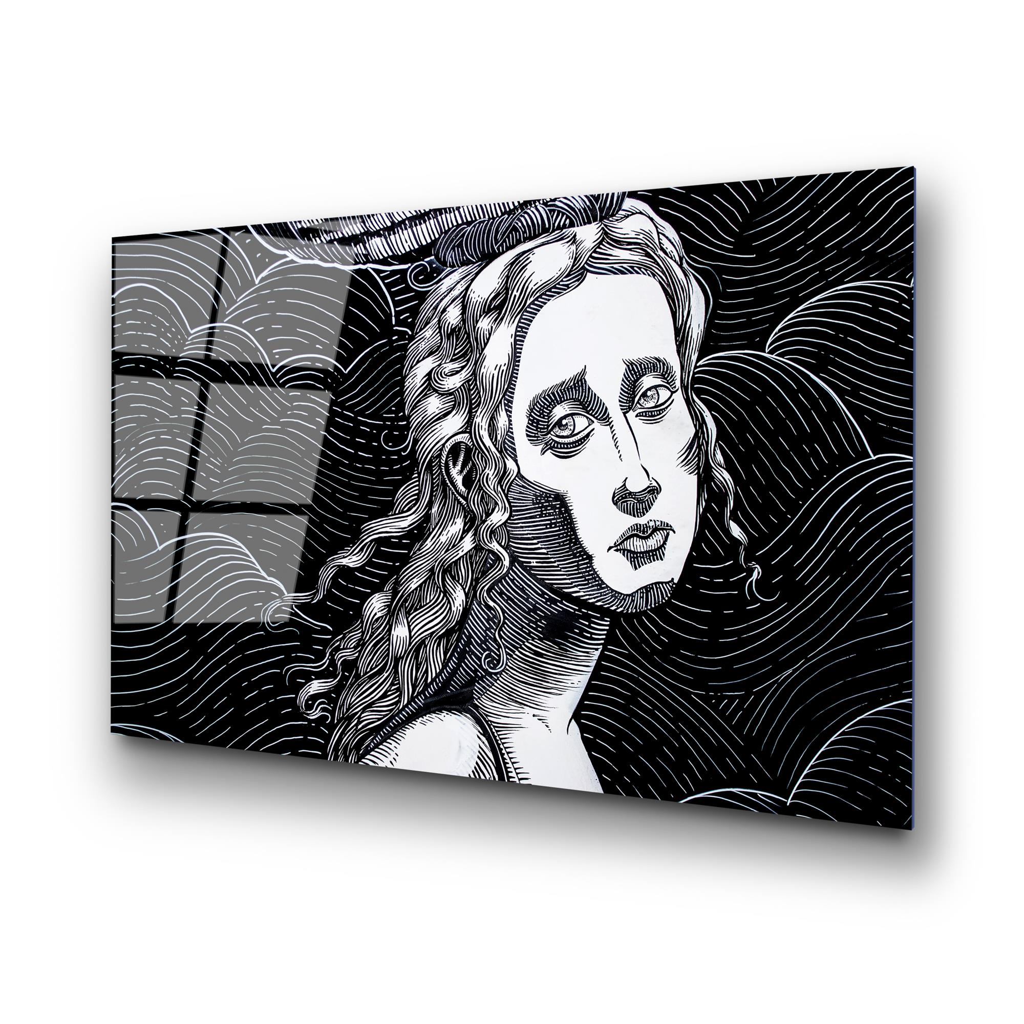 UV-054 Baskılı Cam Dikdörtgen Duvar Tablosu | ByLamp