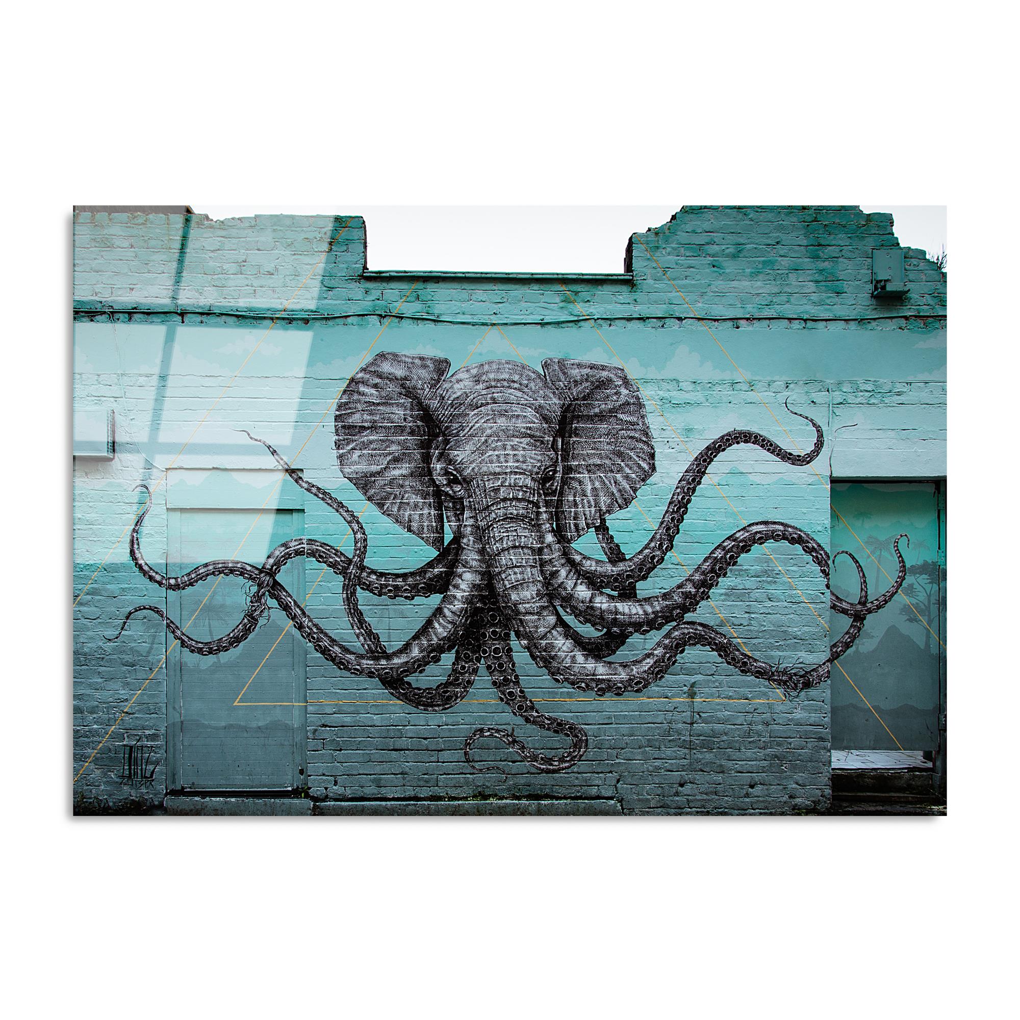 UV-055 Baskılı Cam Dikdörtgen Duvar Tablosu | ByLamp