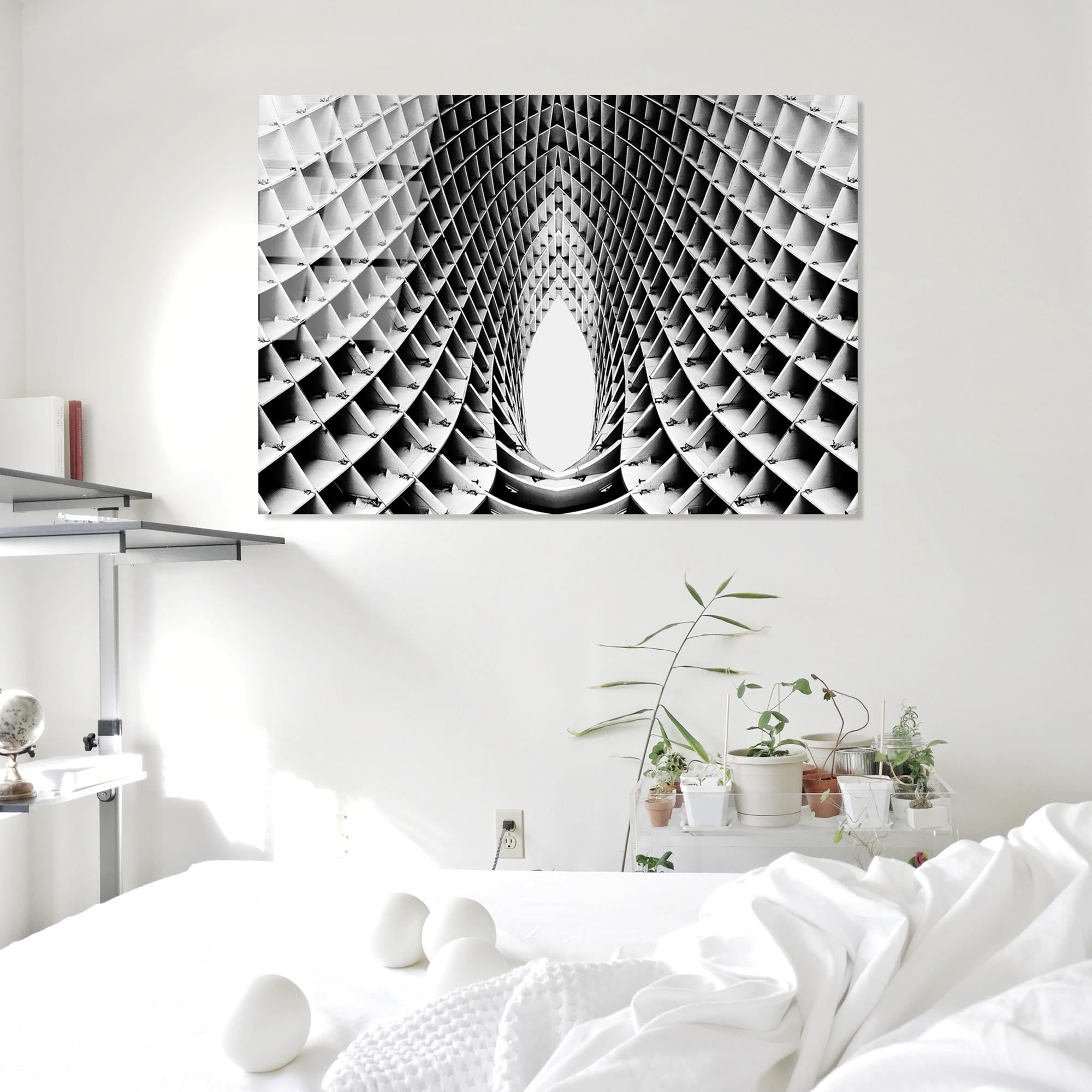 UV-056 Baskılı Cam Dikdörtgen Duvar Tablosu | ByLamp