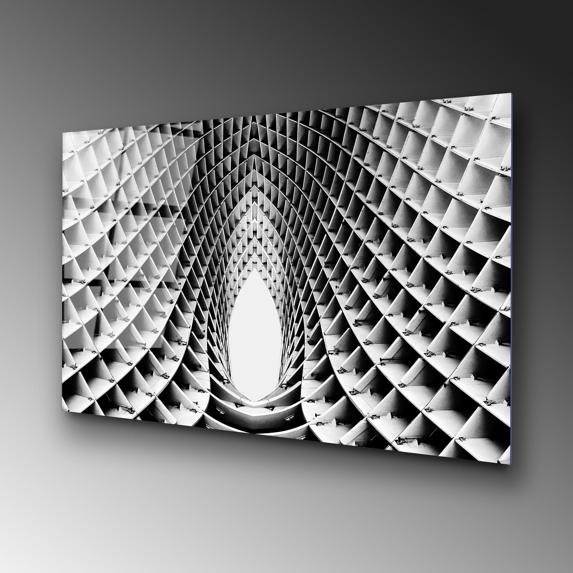 UV-056 Baskılı Cam Dikdörtgen Duvar Tablosu | ByLamp