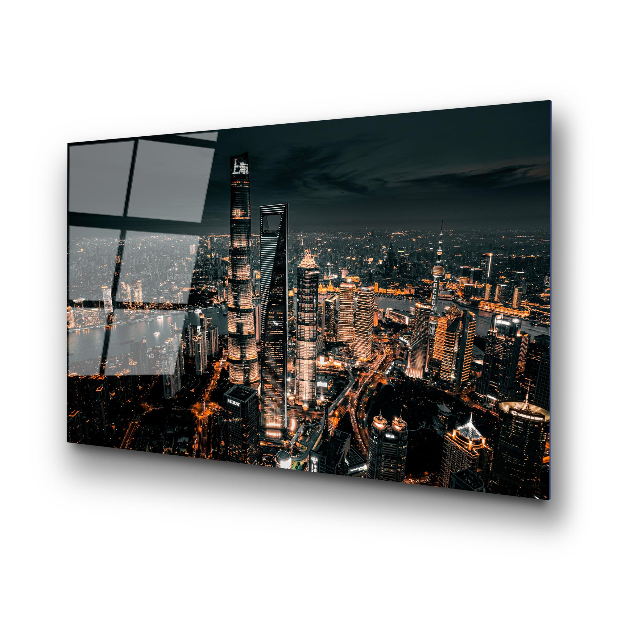 UV-058 Baskılı Cam Dikdörtgen Duvar Tablosu | ByLamp