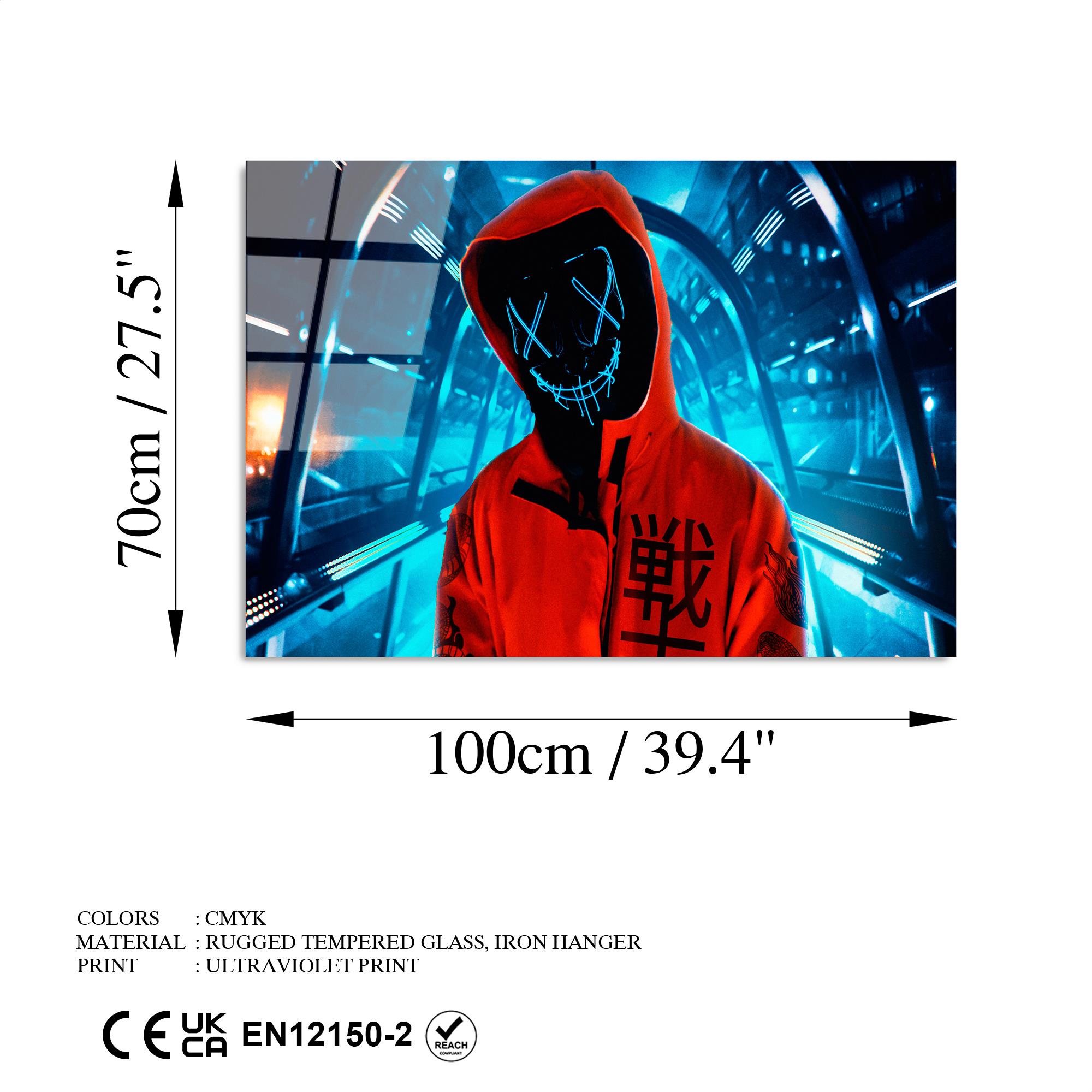 UV-059 Baskılı Cam Dikdörtgen Duvar Tablosu | ByLamp