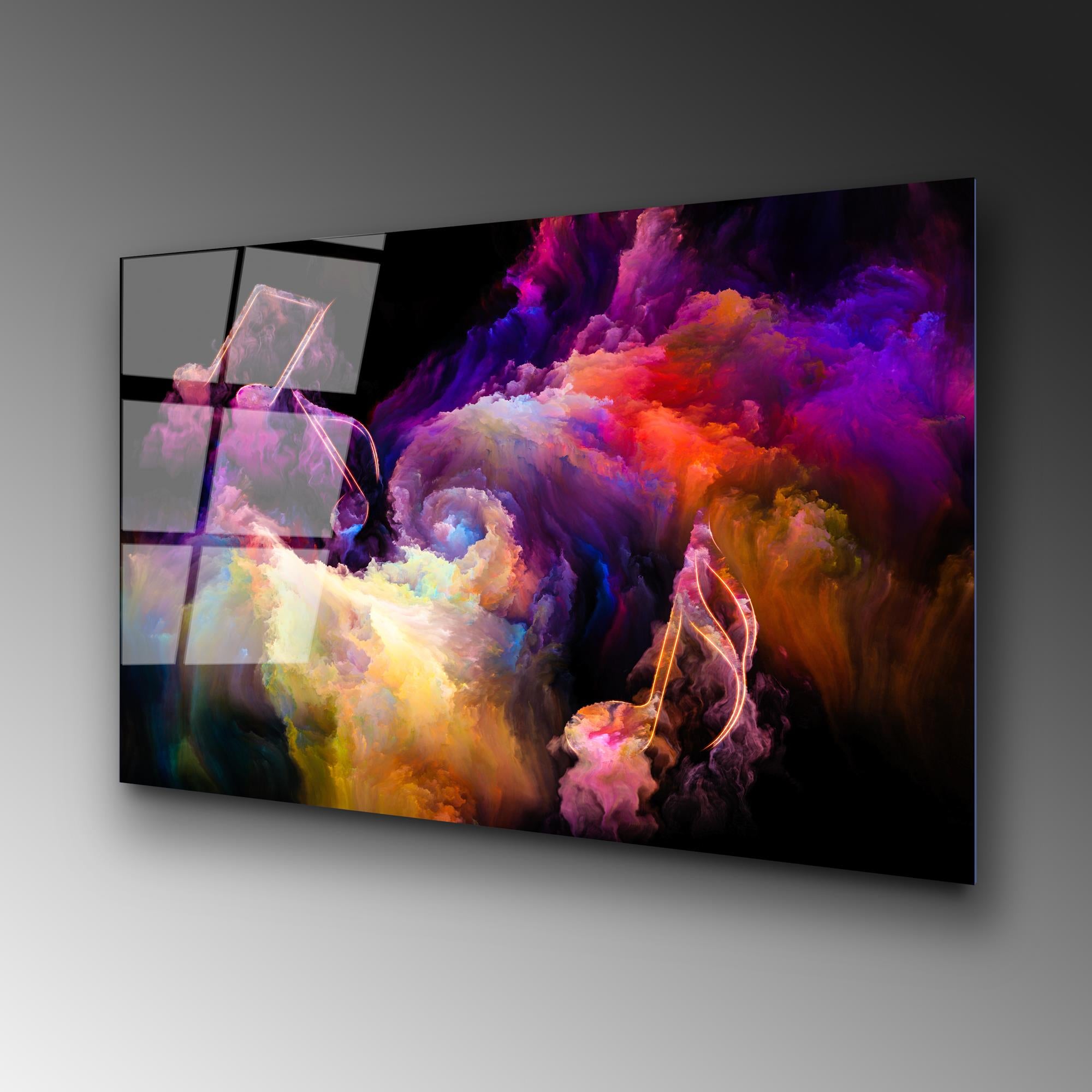 UV-060 Baskılı Cam Dikdörtgen Duvar Tablosu | ByLamp