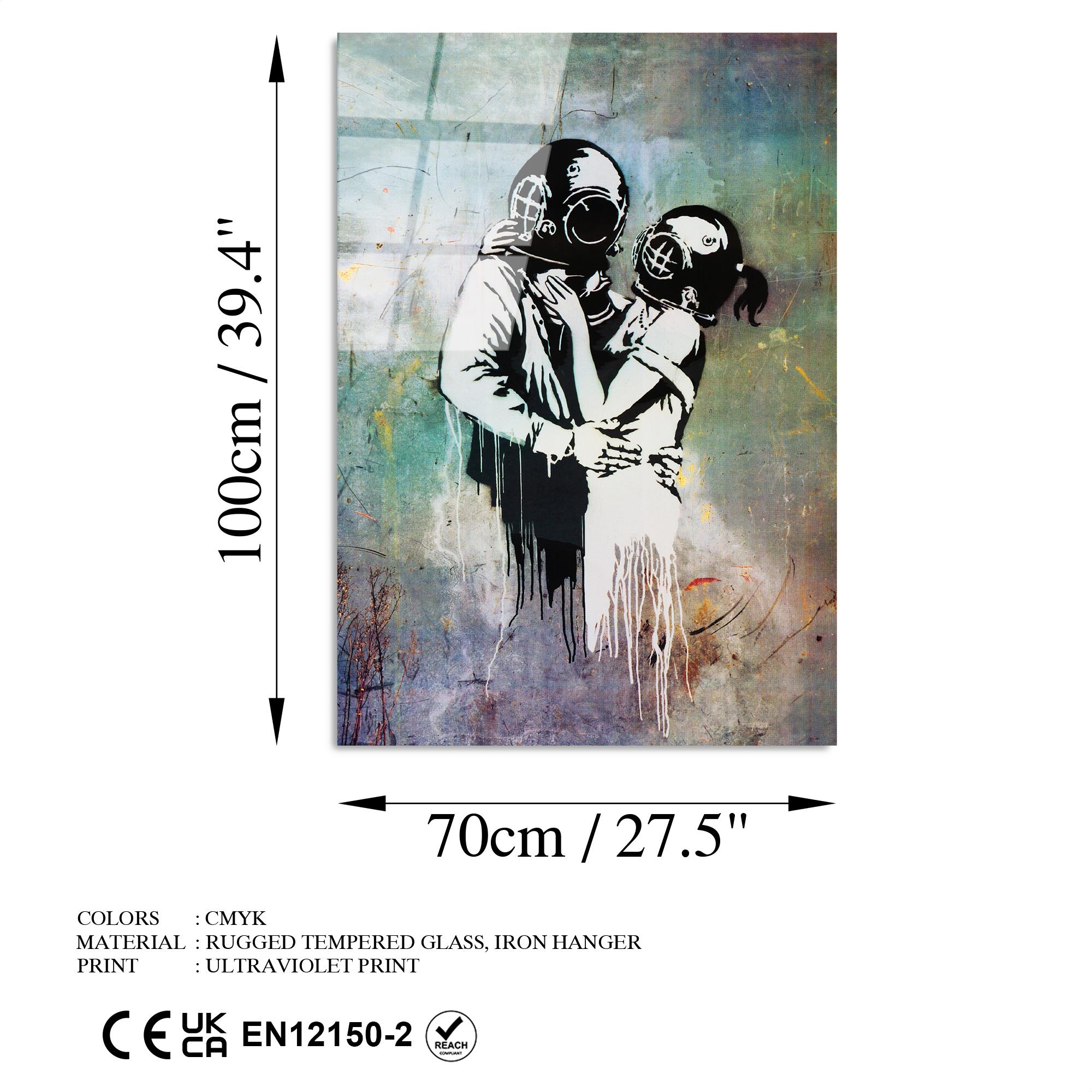 UV-064 Baskılı Cam Dikdörtgen Duvar Tablosu | ByLamp