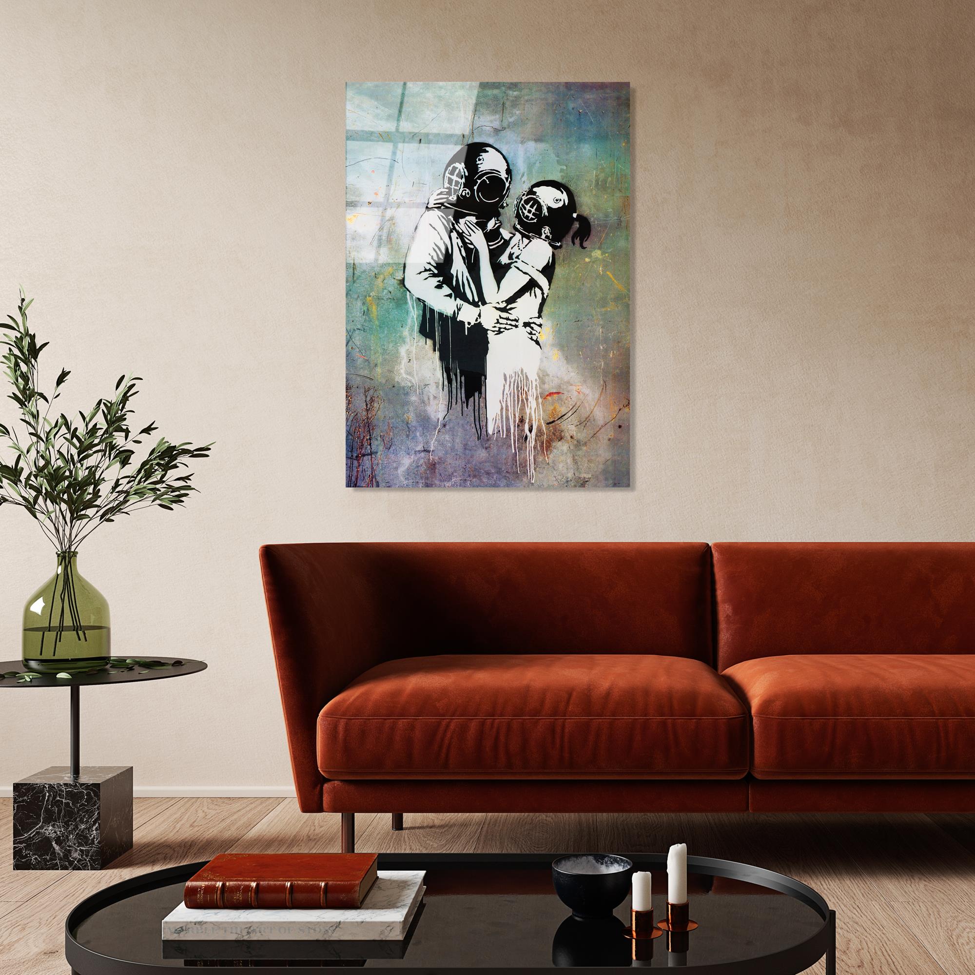 UV-064 Baskılı Cam Dikdörtgen Duvar Tablosu | ByLamp