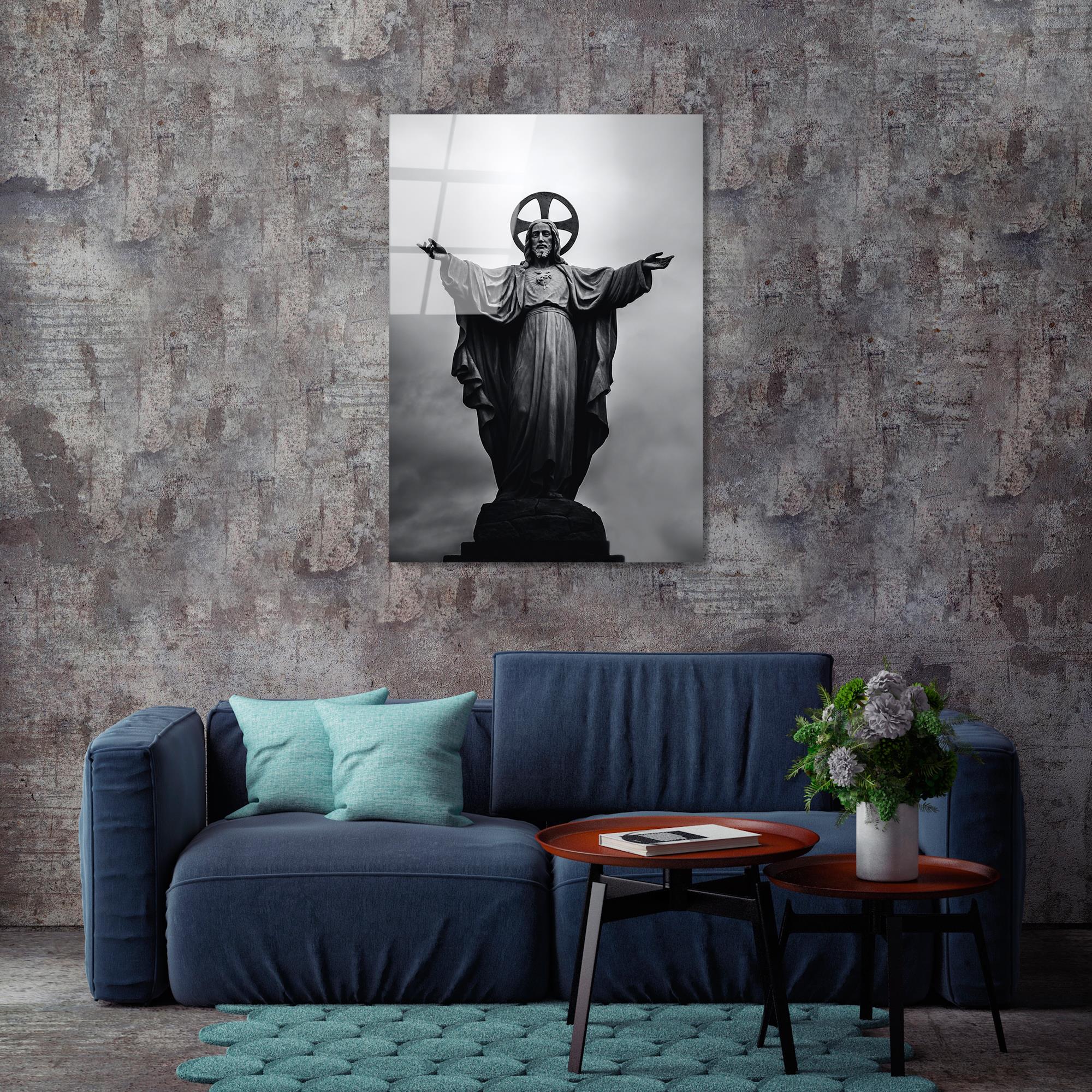 UV-066 Baskılı Cam Dikdörtgen Duvar Tablosu | ByLamp