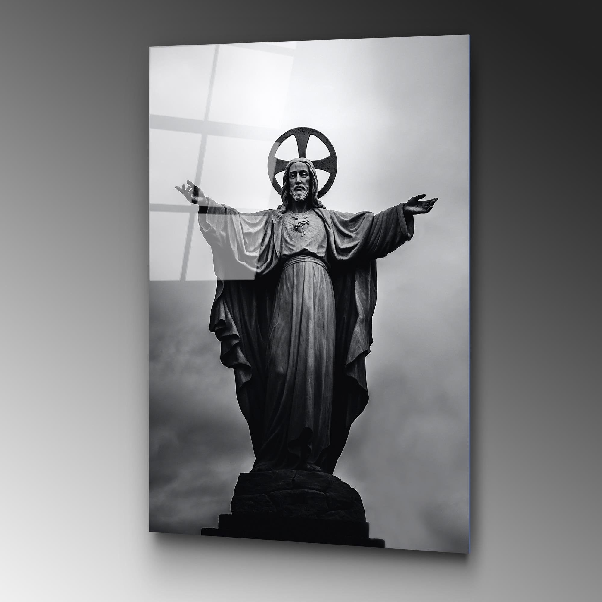 UV-066 Baskılı Cam Dikdörtgen Duvar Tablosu | ByLamp