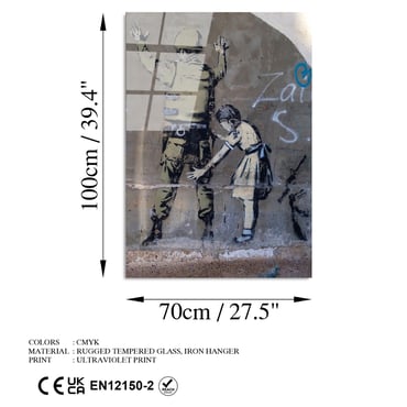 UV-067 Baskılı Cam Dikdörtgen Duvar Tablosu | ByLamp