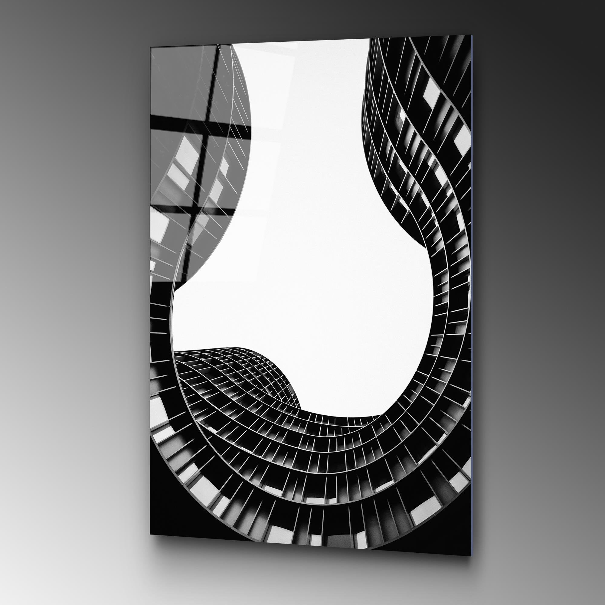 UV-072 Baskılı Cam Dikdörtgen Duvar Tablosu | ByLamp