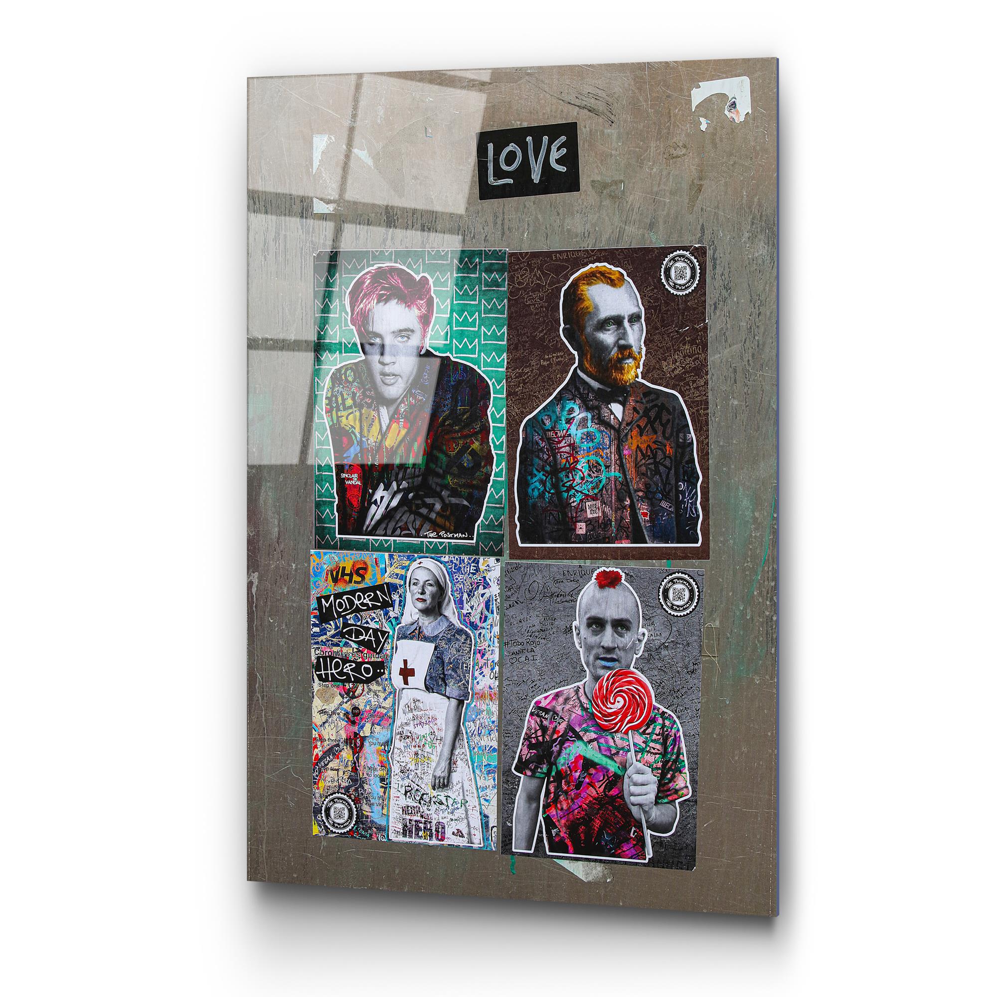 UV-075 Baskılı Cam Dikdörtgen Duvar Tablosu | ByLamp