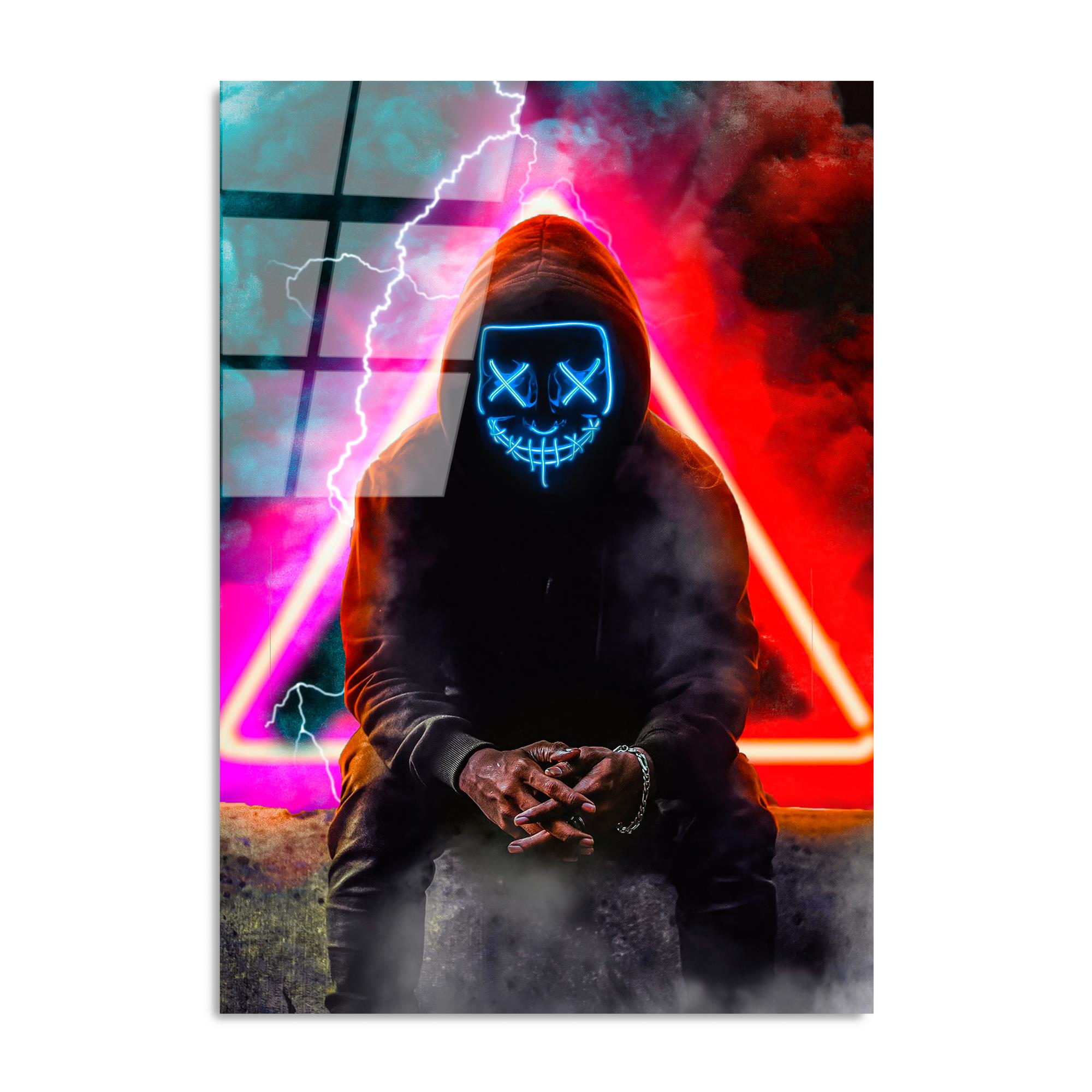 UV-077 Baskılı Cam Dikdörtgen Duvar Tablosu | ByLamp