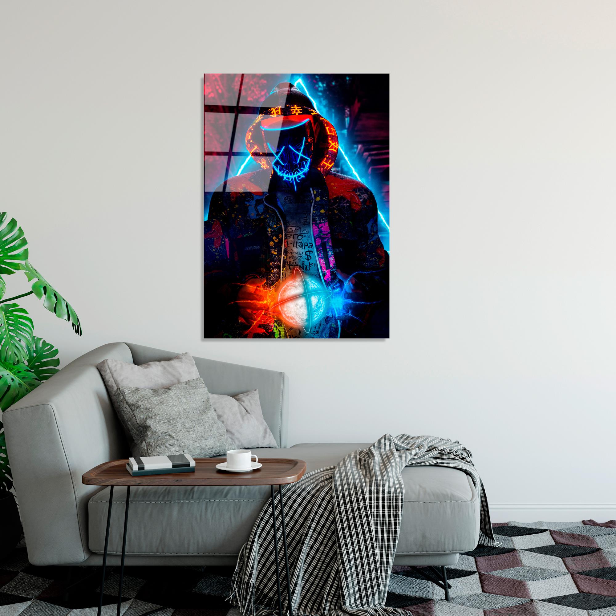 UV-079 Baskılı Cam Dikdörtgen Duvar Tablosu | ByLamp