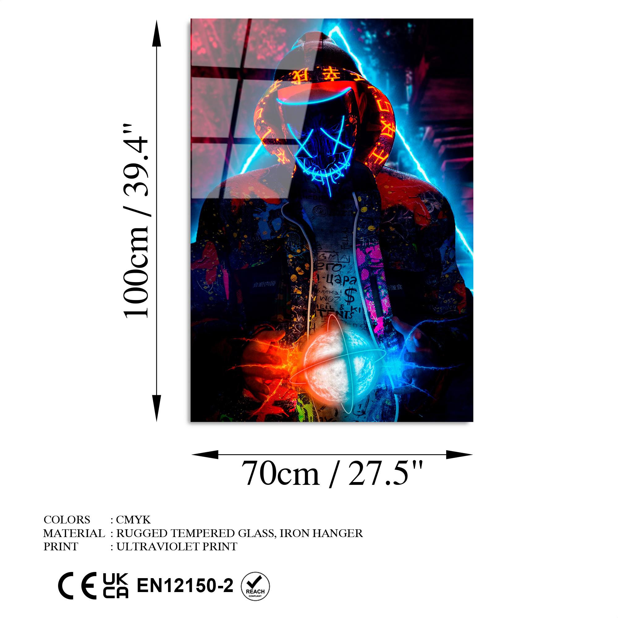 UV-079 Baskılı Cam Dikdörtgen Duvar Tablosu | ByLamp