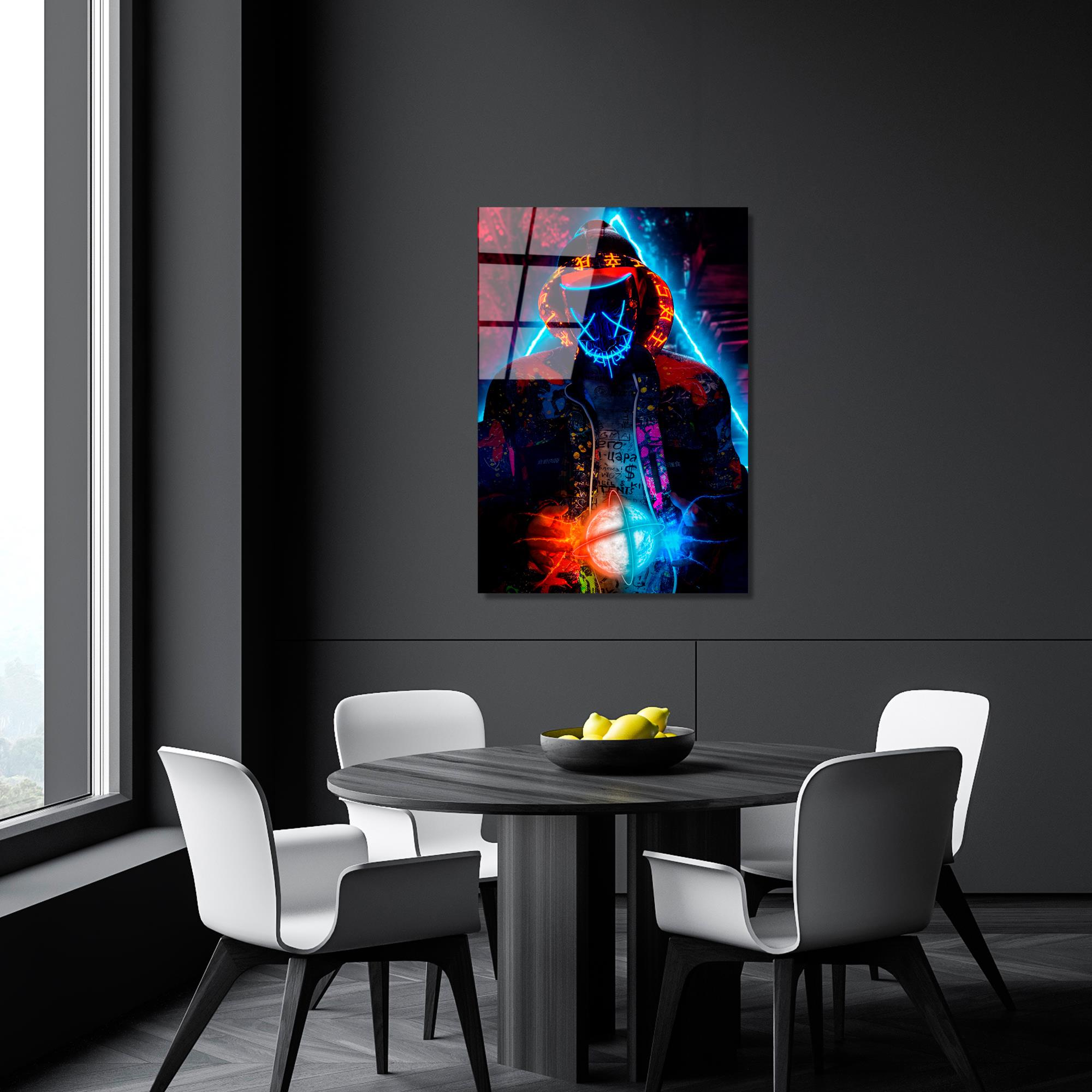 UV-079 Baskılı Cam Dikdörtgen Duvar Tablosu | ByLamp