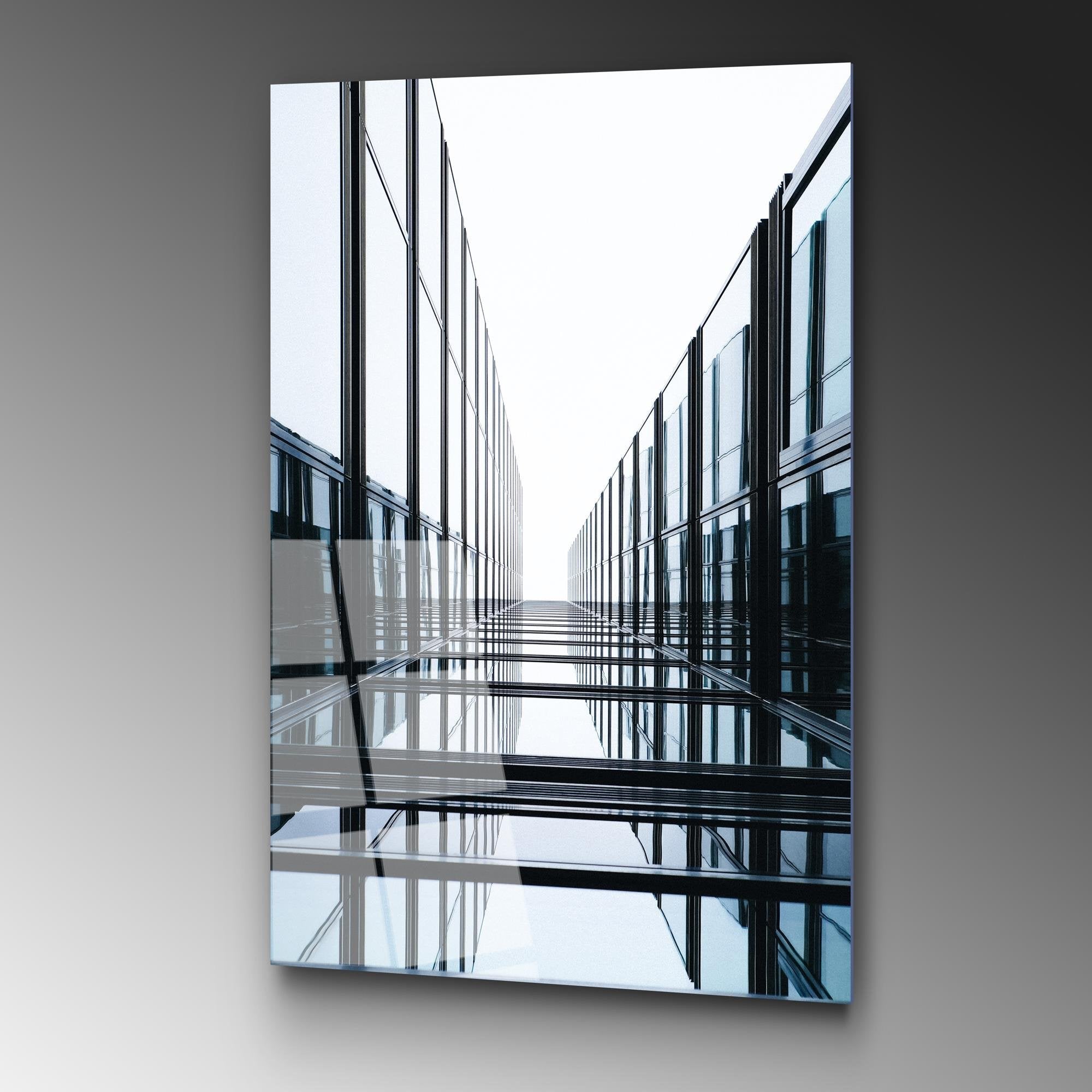 UV-081 Baskılı Cam Dikdörtgen Duvar Tablosu | ByLamp