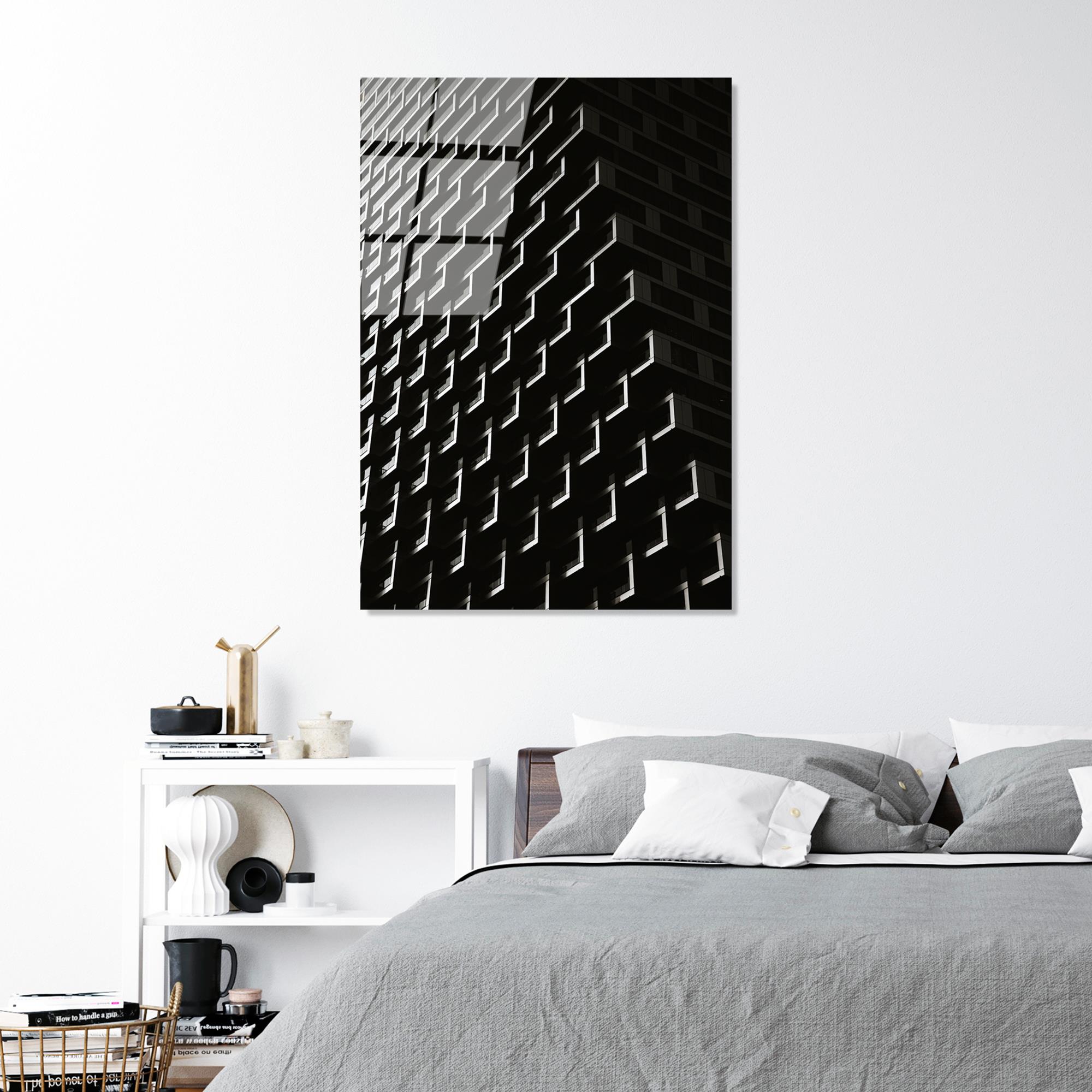 UV-082 Baskılı Cam Dikdörtgen Duvar Tablosu | ByLamp