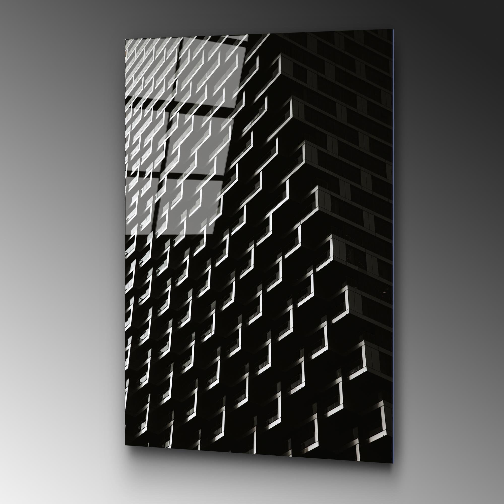 UV-082 Baskılı Cam Dikdörtgen Duvar Tablosu | ByLamp