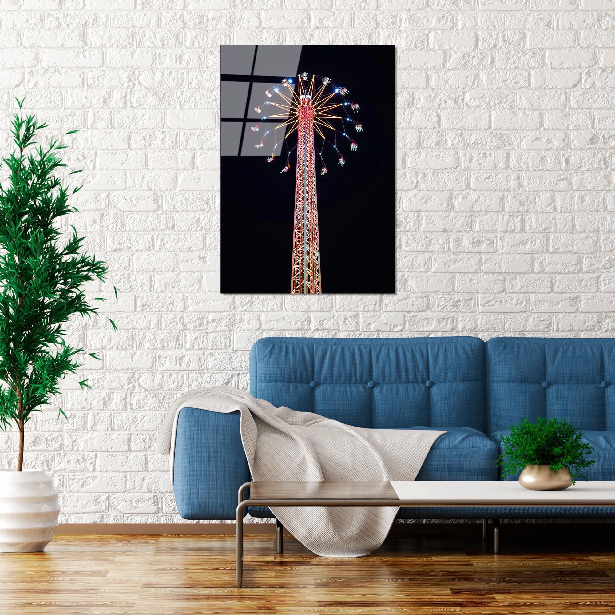 UV-084 Baskılı Cam Dikdörtgen Duvar Tablosu | ByLamp