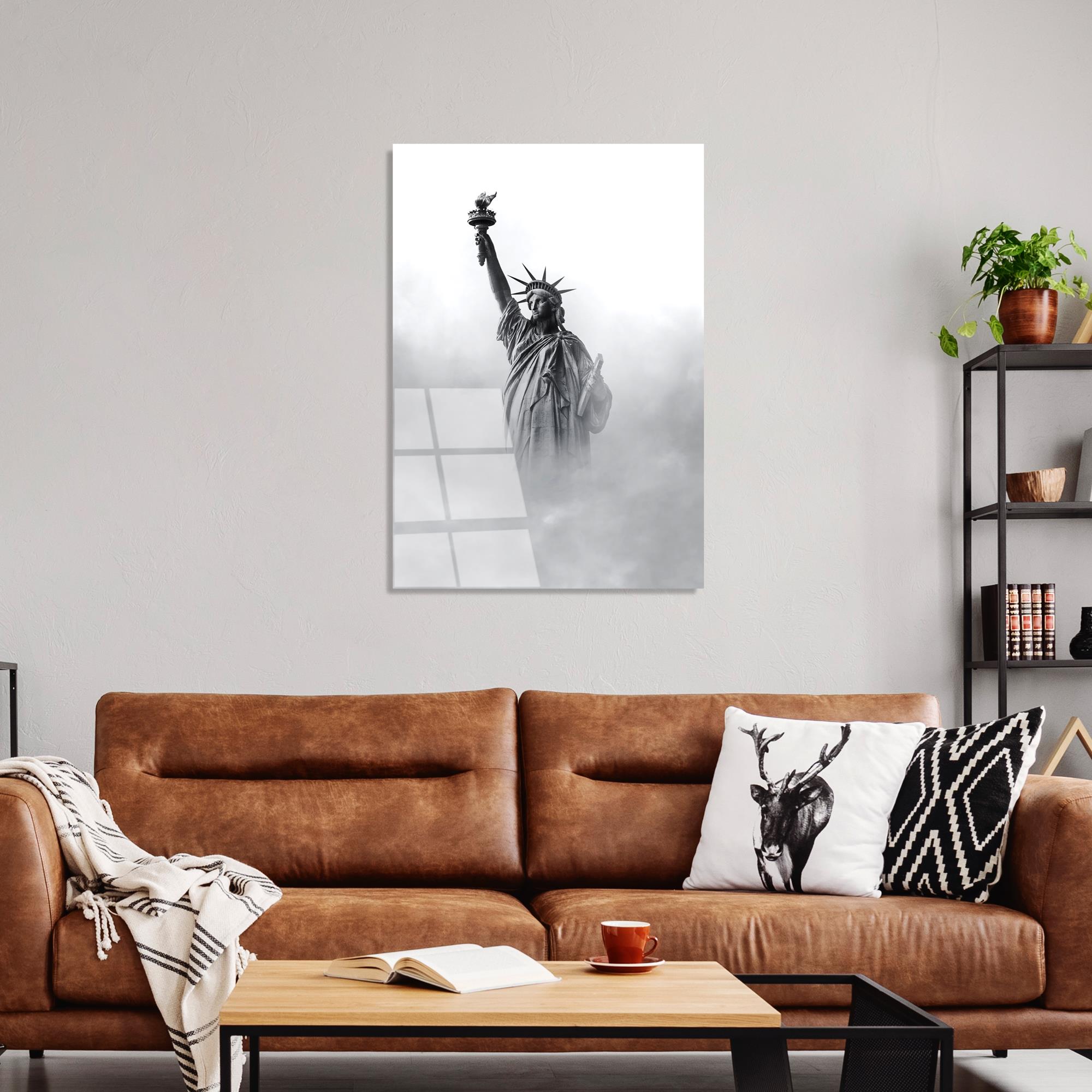 UV-085 Baskılı Cam Dikdörtgen Duvar Tablosu | ByLamp