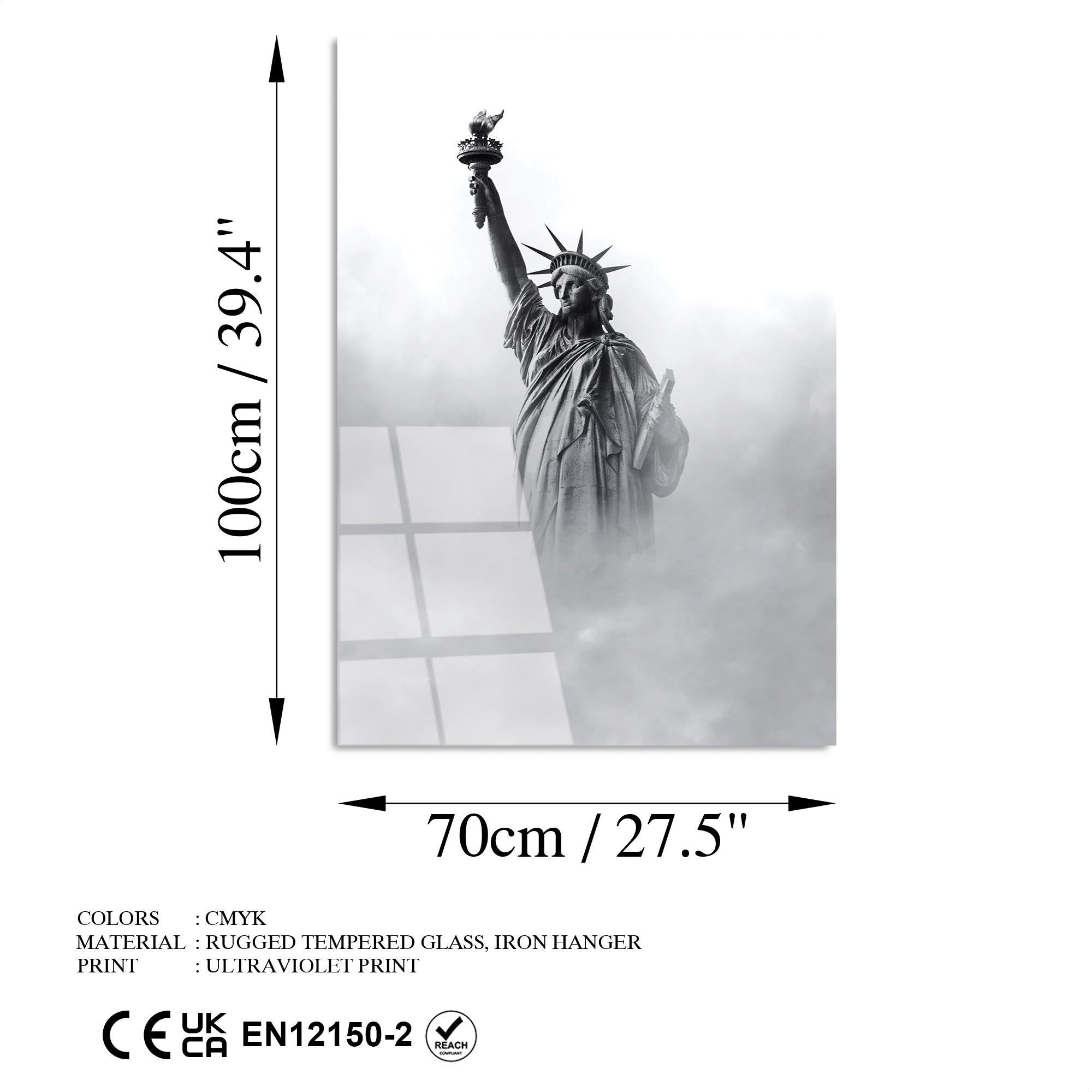 UV-085 Baskılı Cam Dikdörtgen Duvar Tablosu | ByLamp