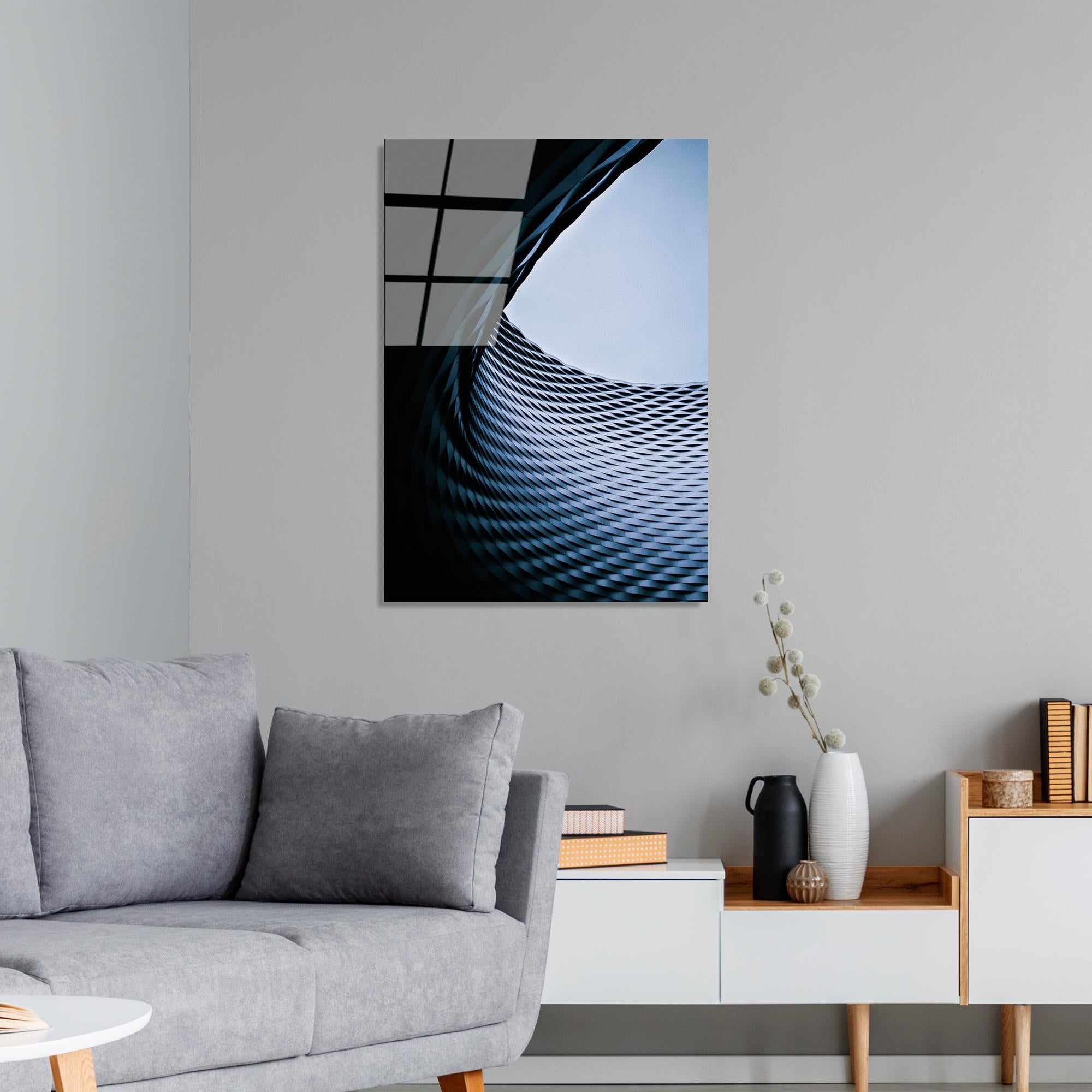 UV-086 Baskılı Cam Dikdörtgen Duvar Tablosu | ByLamp