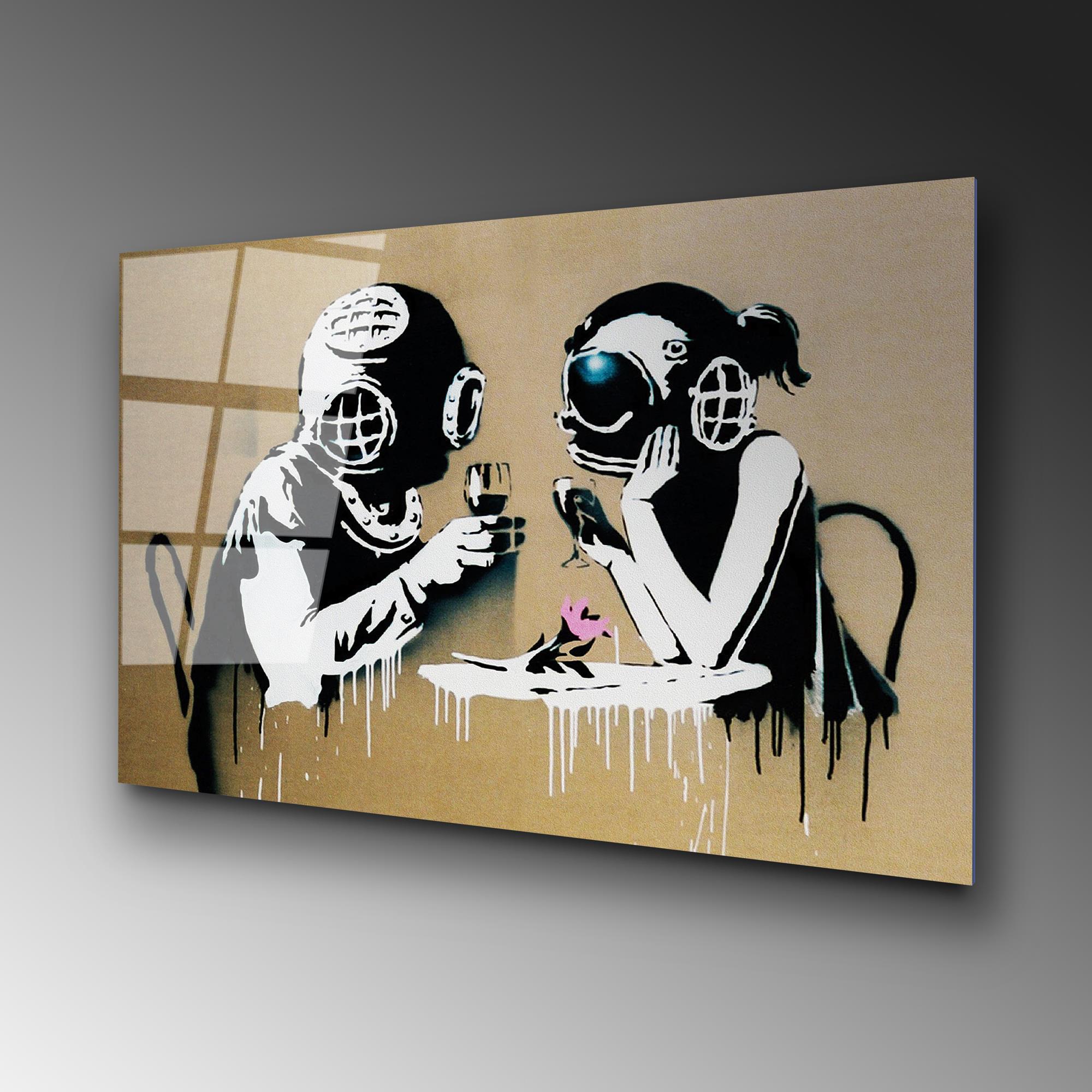 UV-087 Baskılı Cam Dikdörtgen Duvar Tablosu | ByLamp