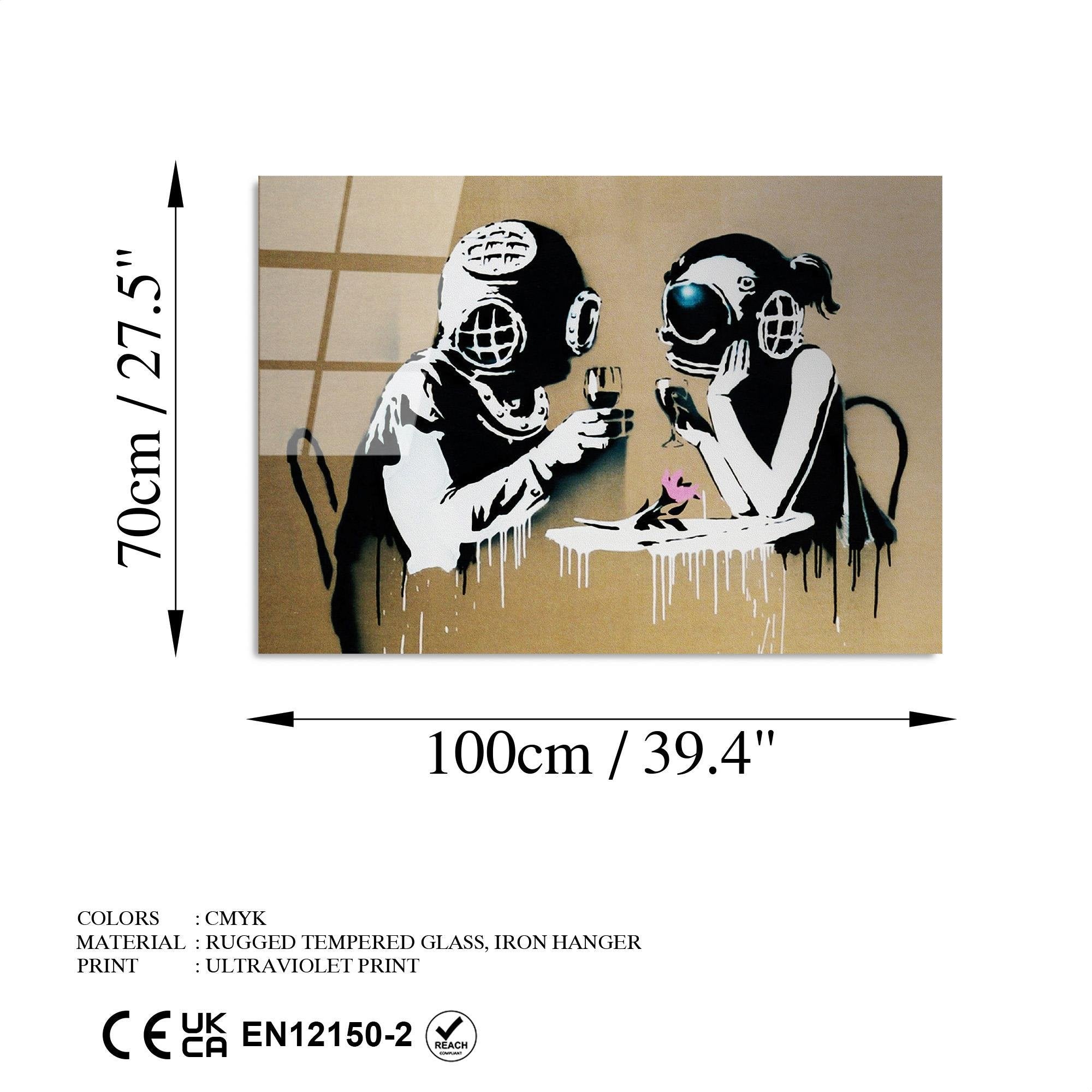 UV-087 Baskılı Cam Dikdörtgen Duvar Tablosu | ByLamp