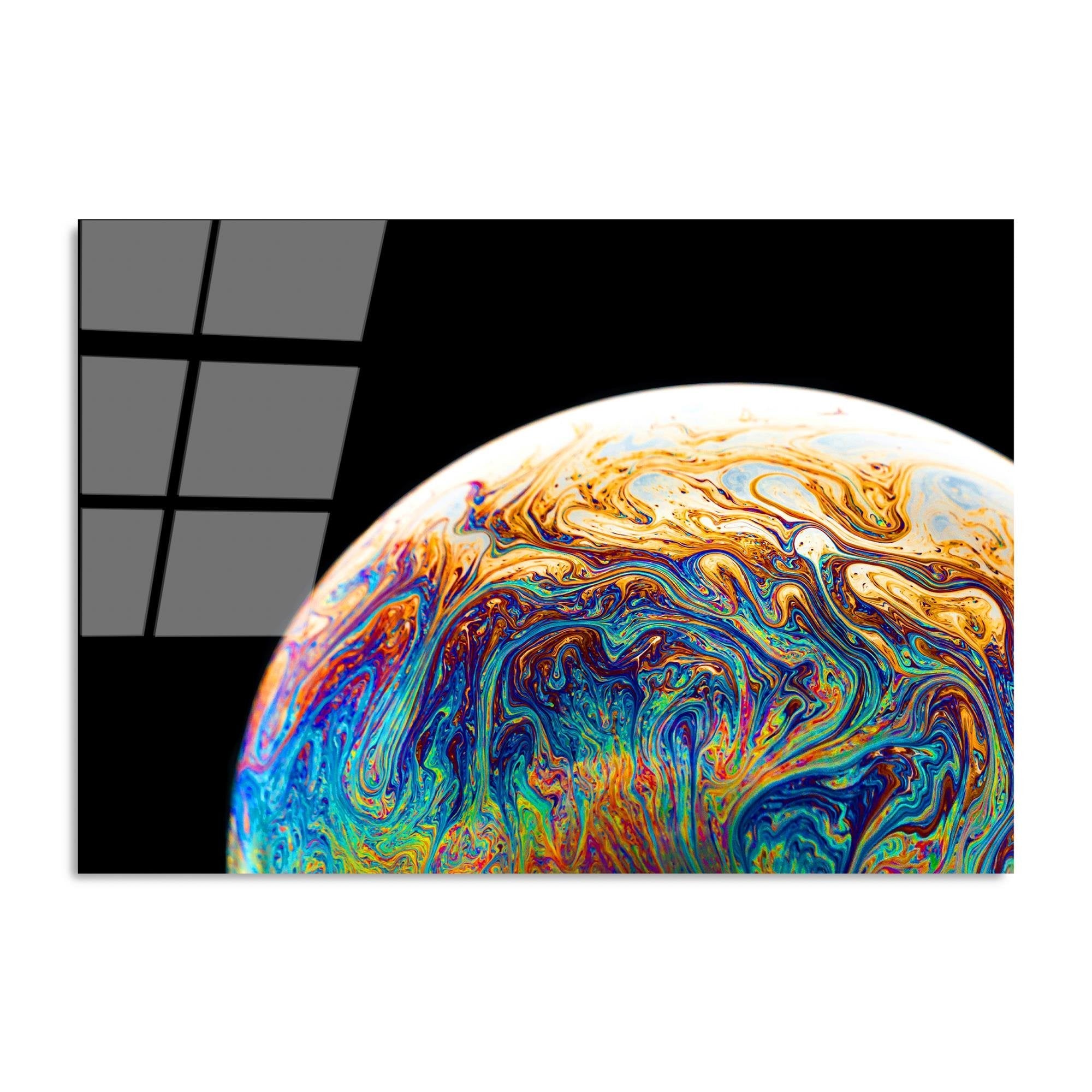 UV-090 Baskılı Cam Dikdörtgen Duvar Tablosu | ByLamp